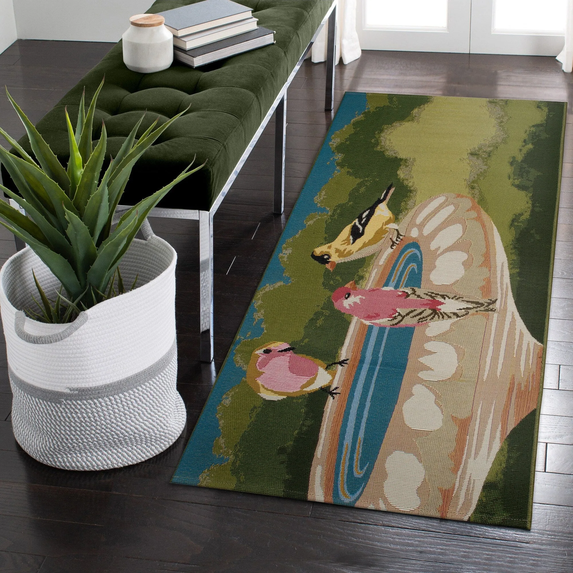 Liora Manne Esencia Bathing Birdies Indoor/Outdoor Mat