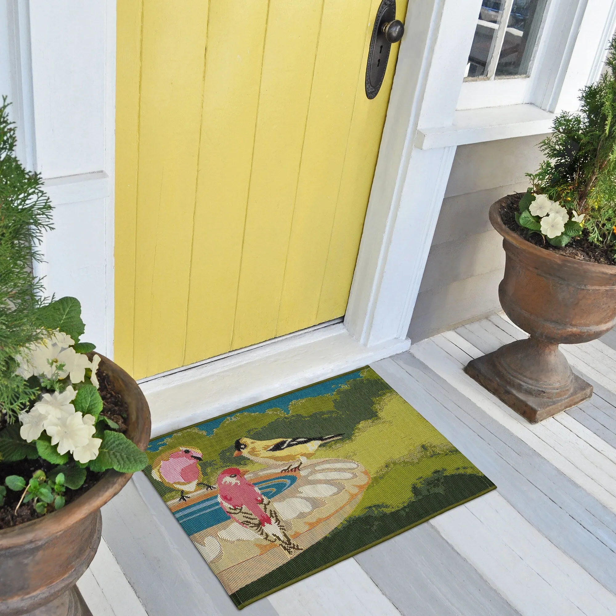 Liora Manne Esencia Bathing Birdies Indoor/Outdoor Mat