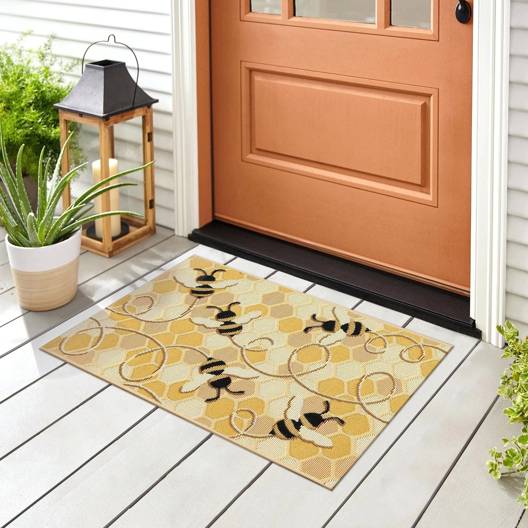 Liora Manne Esencia Bee Free Indoor/Outdoor Mat