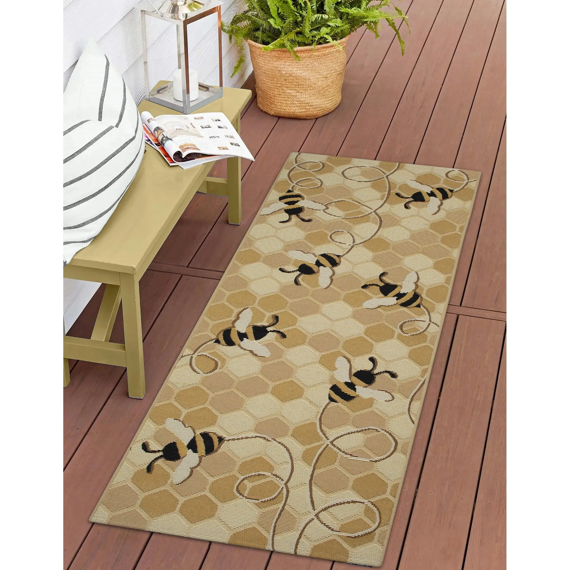 Liora Manne Esencia Bee Free Indoor/Outdoor Mat