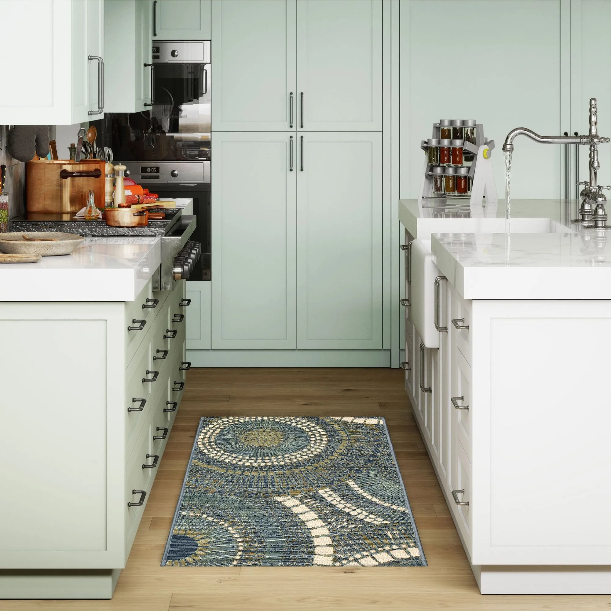 Liora Manne Esencia Circles Indoor/Outdoor Mat