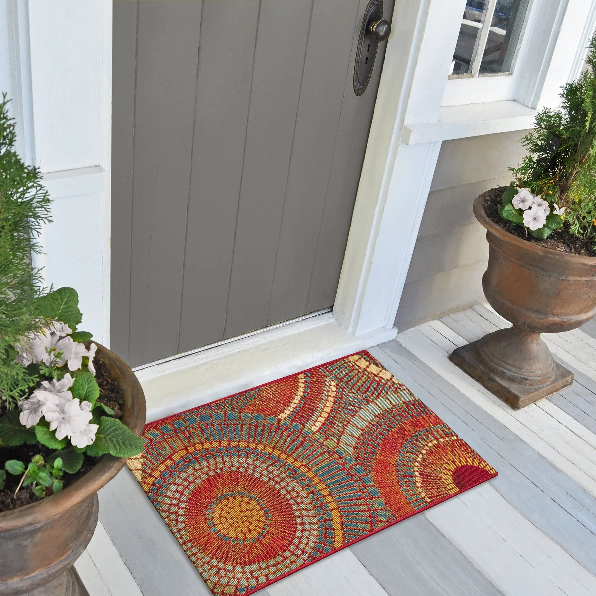 Liora Manne Esencia Circles Indoor/Outdoor Mat