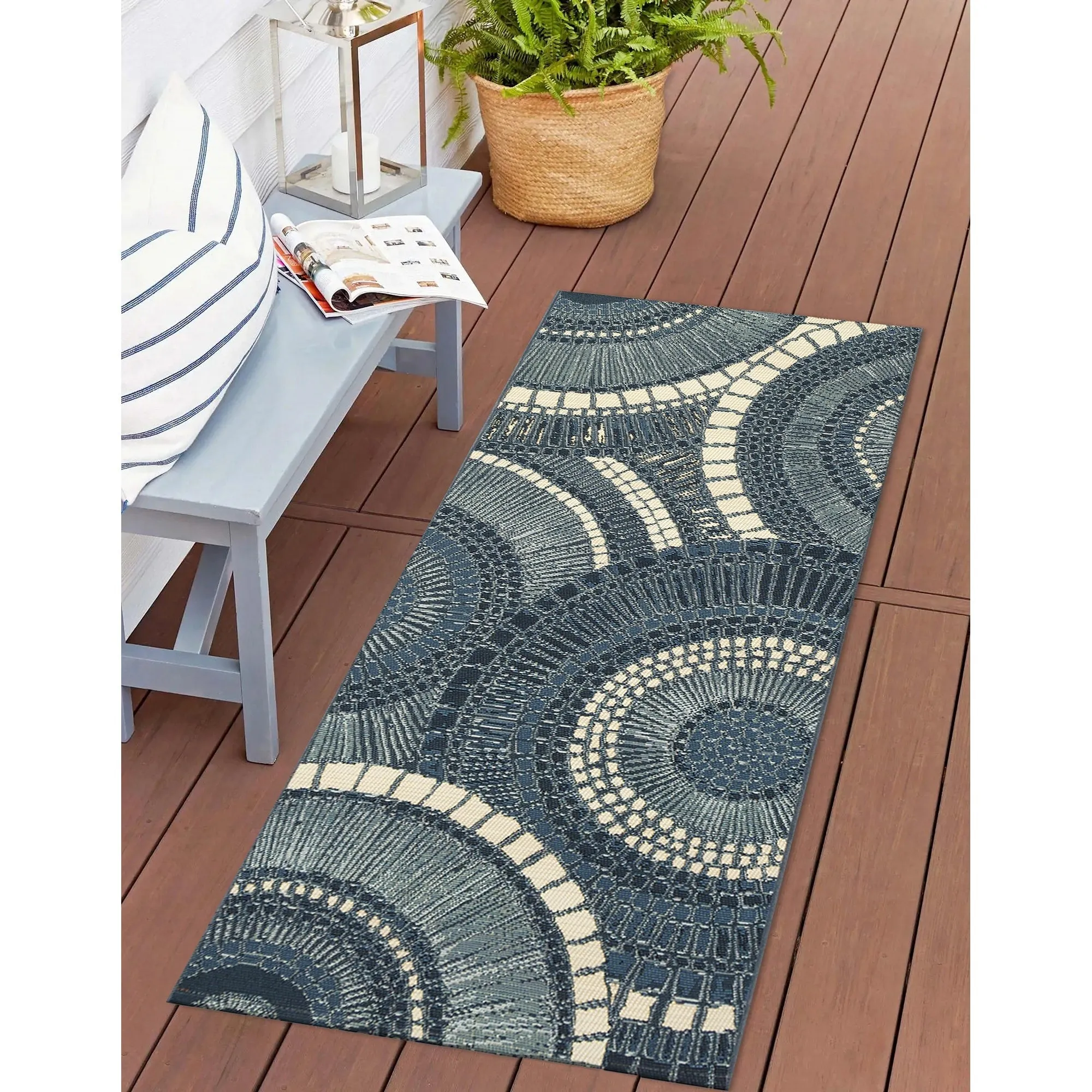 Liora Manne Esencia Circles Indoor/Outdoor Mat