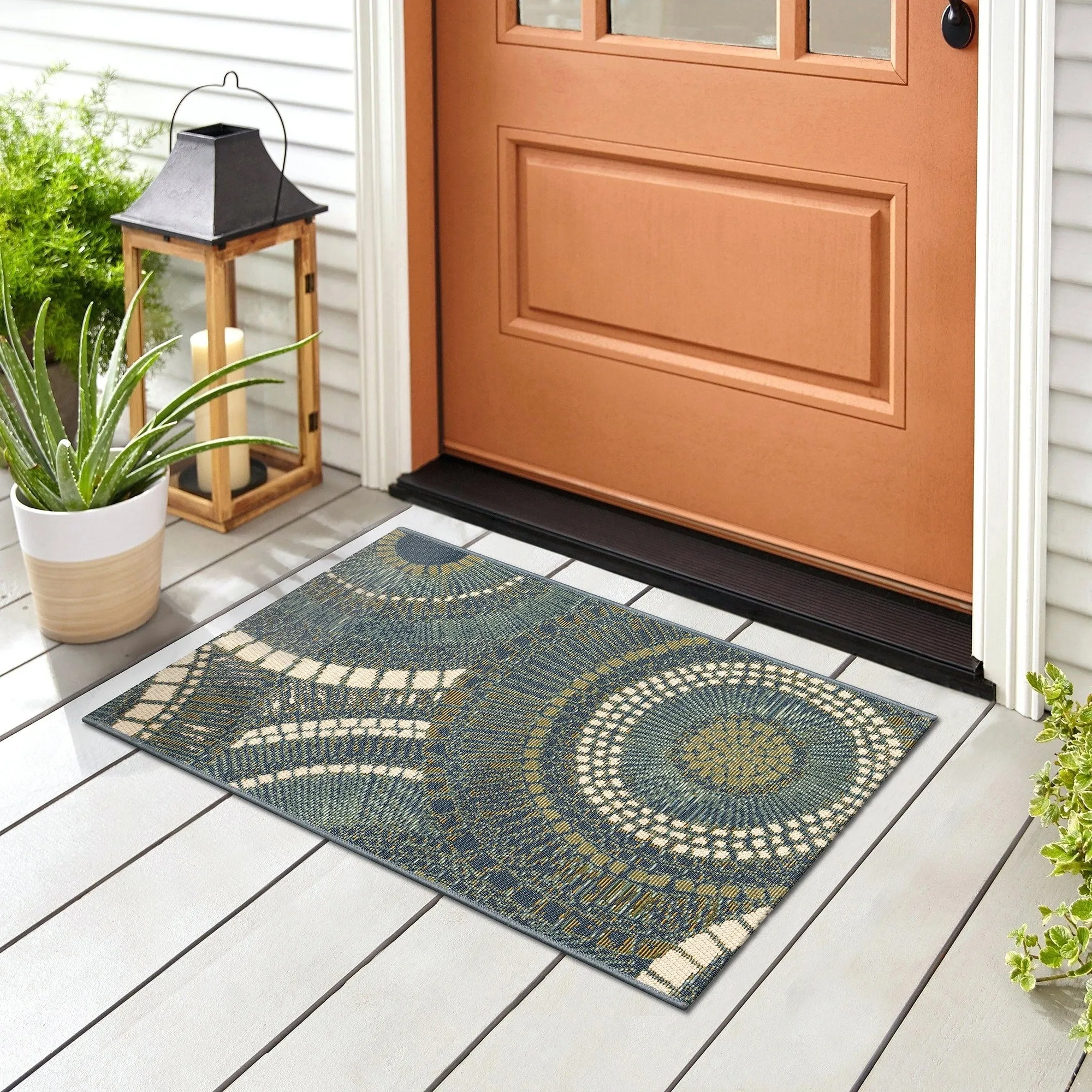 Liora Manne Esencia Circles Indoor/Outdoor Mat