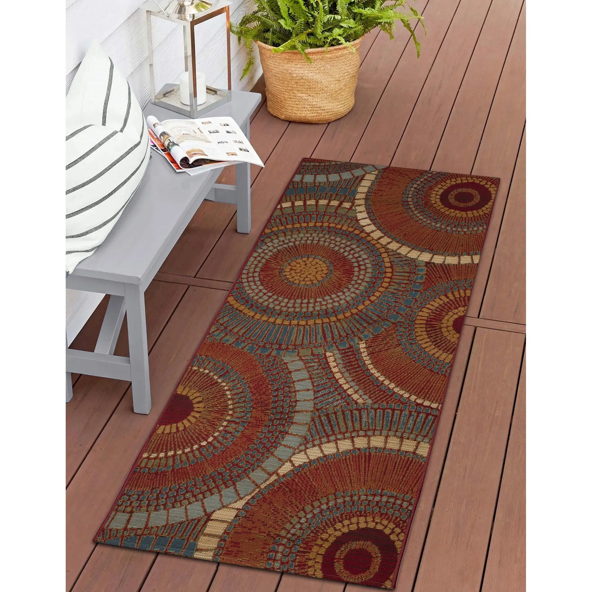 Liora Manne Esencia Circles Indoor/Outdoor Mat