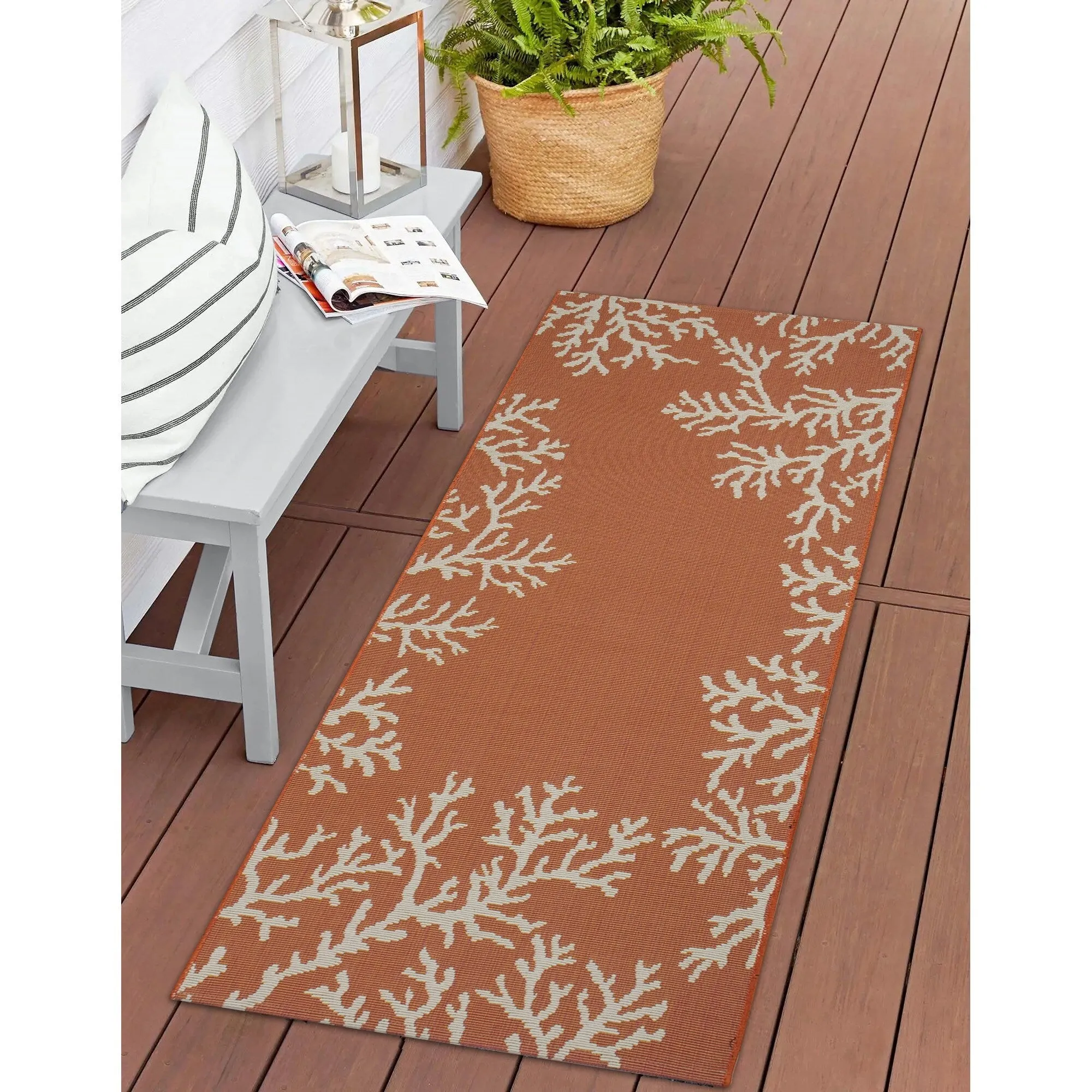 Liora Manne Esencia Coral Edge Indoor/Outdoor Mat