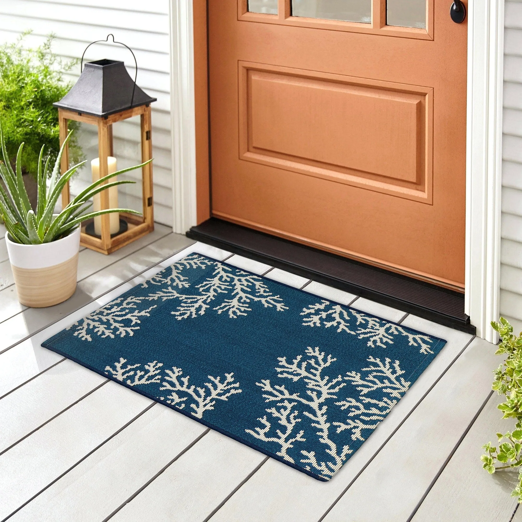 Liora Manne Esencia Coral Edge Indoor/Outdoor Mat