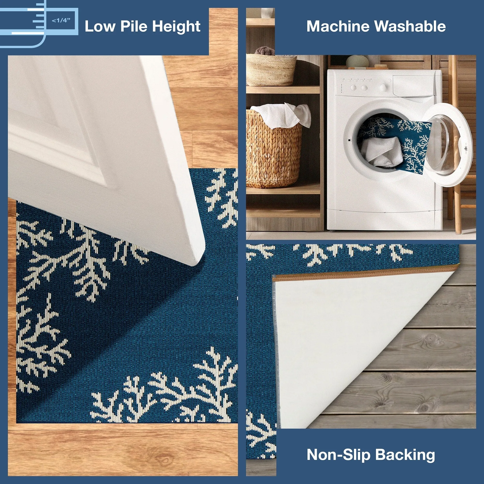 Liora Manne Esencia Coral Edge Indoor/Outdoor Mat