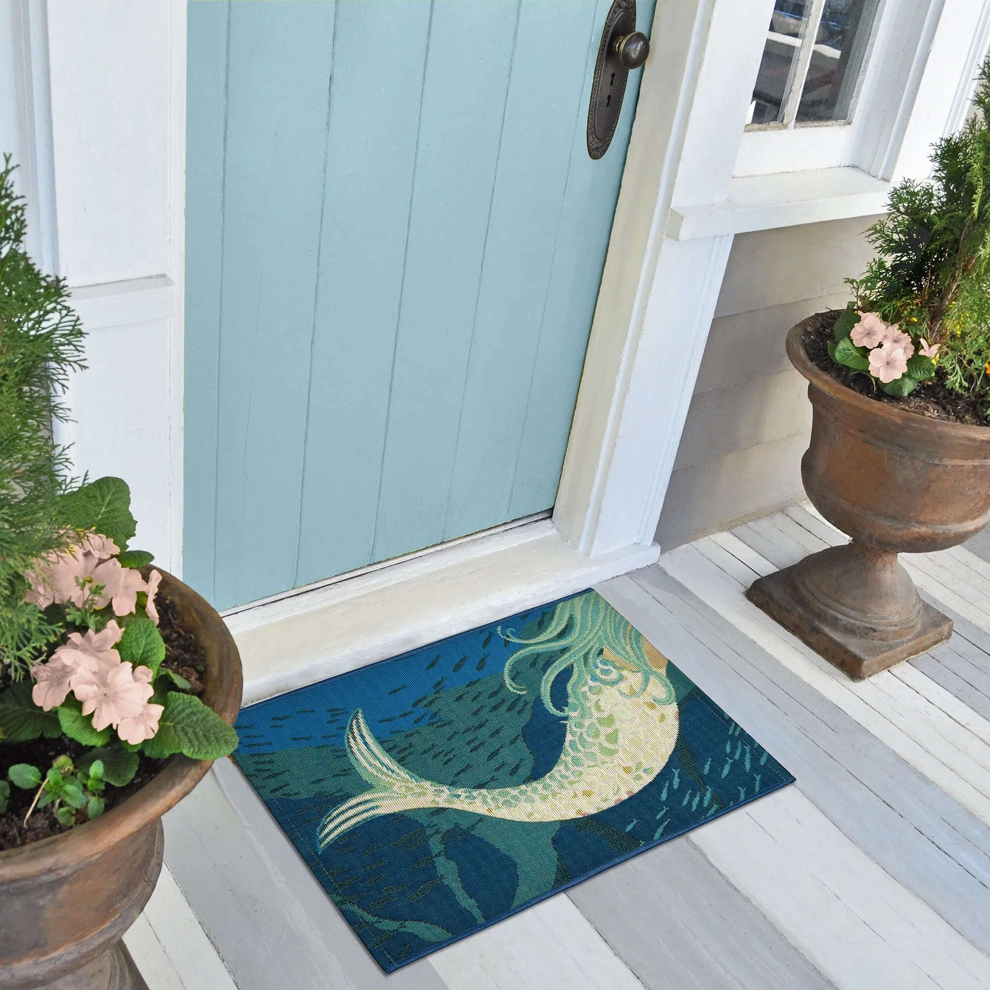 Liora Manne Esencia Mermaids Are Real Indoor/Outdoor Mat