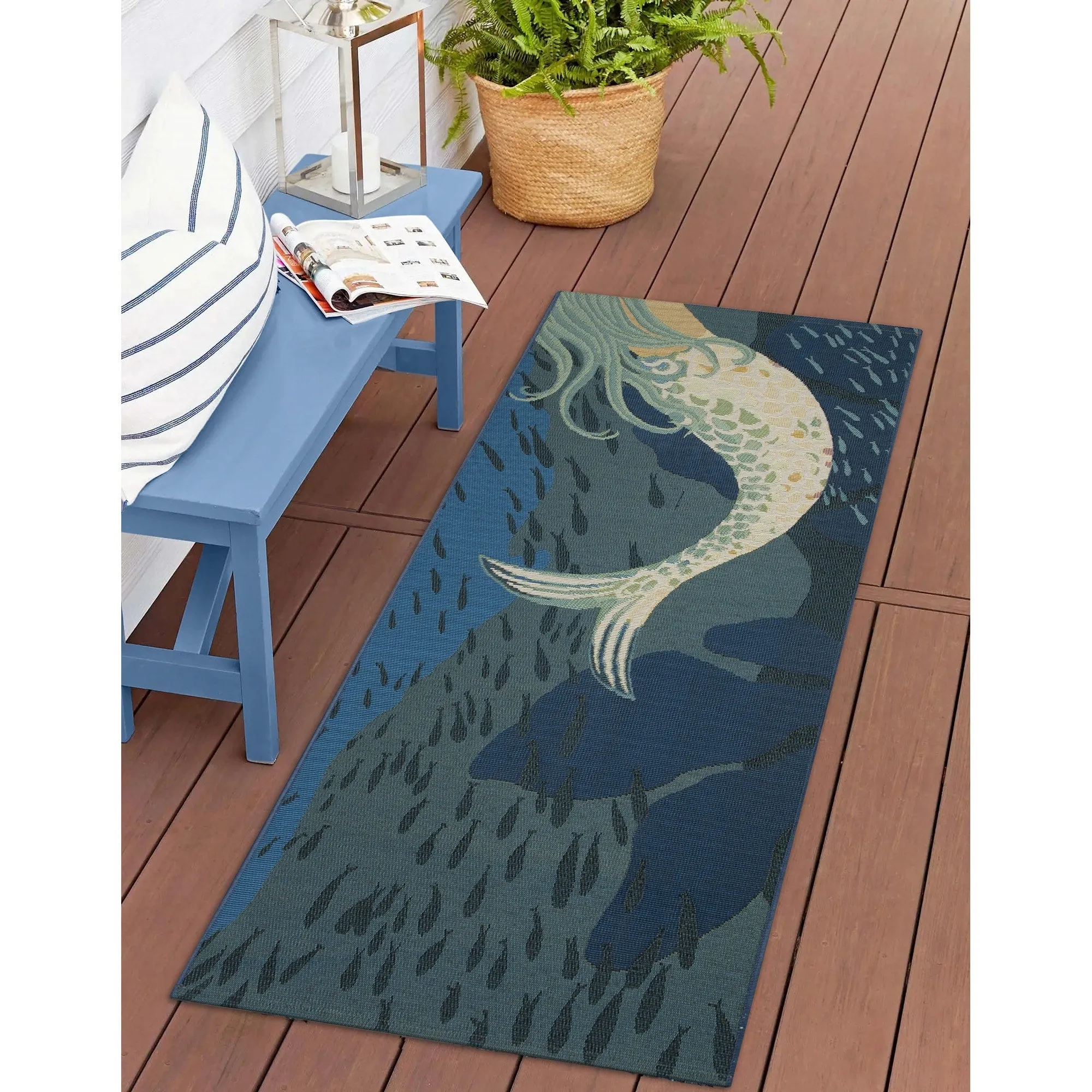 Liora Manne Esencia Mermaids Are Real Indoor/Outdoor Mat