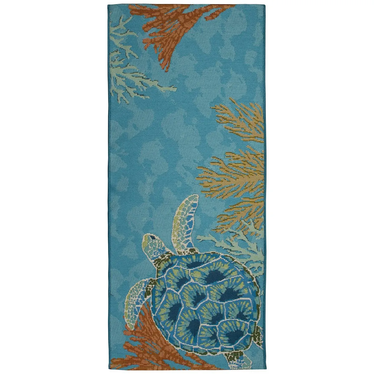 Liora Manne Esencia Seaturtle Garden Indoor/Outdoor Mat