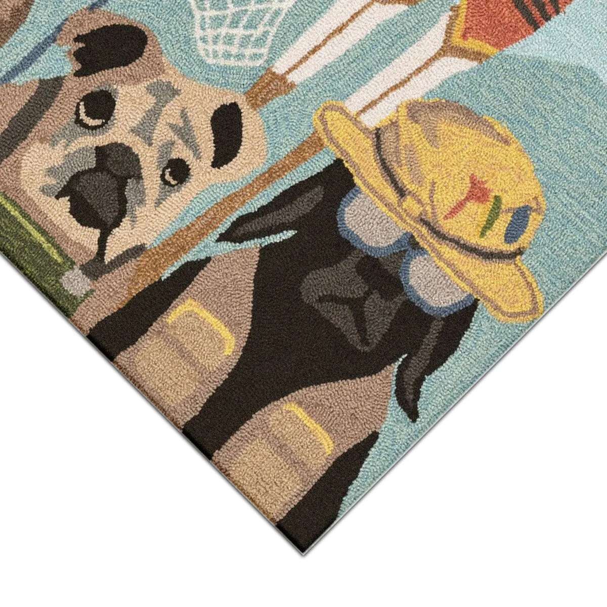 Liora Manne Frontporch Fishing Patrol Indoor/Outdoor Rug - 2'6 x 4'