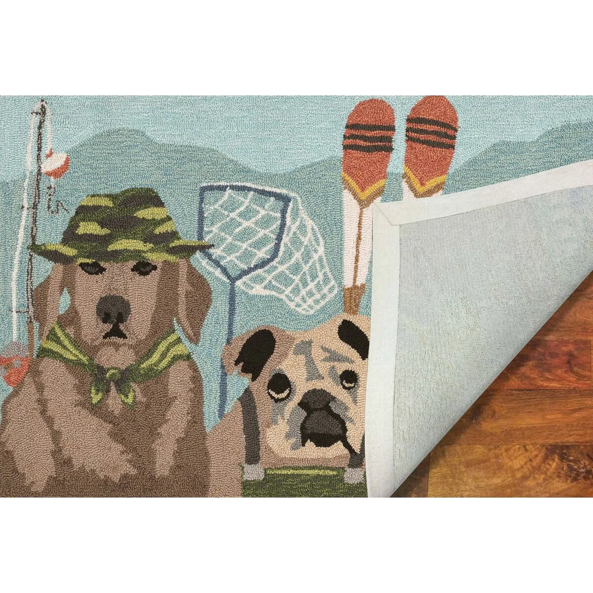 Liora Manne Frontporch Fishing Patrol Indoor/Outdoor Rug - 2'6 x 4'