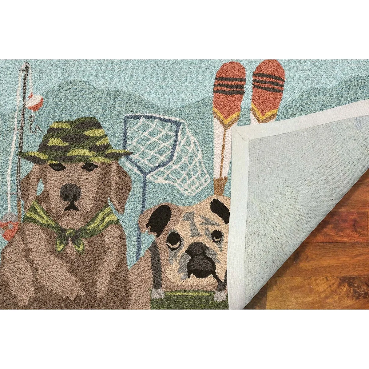 Liora Manne Frontporch Fishing Patrol Indoor/Outdoor Rug