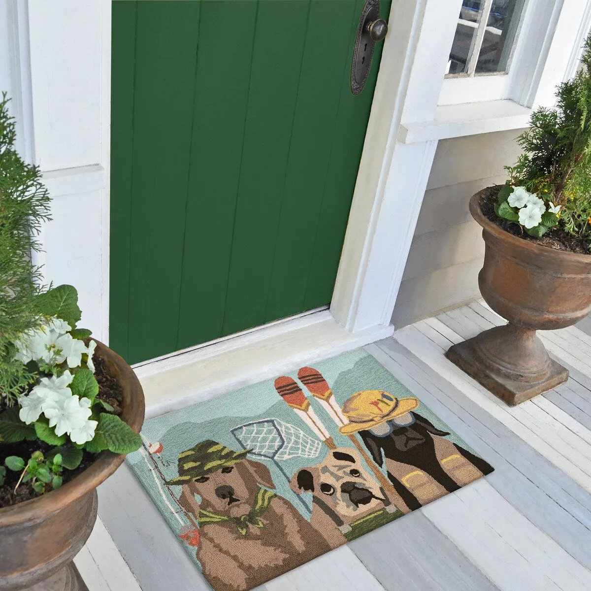 Liora Manne Frontporch Fishing Patrol Indoor/Outdoor Rug