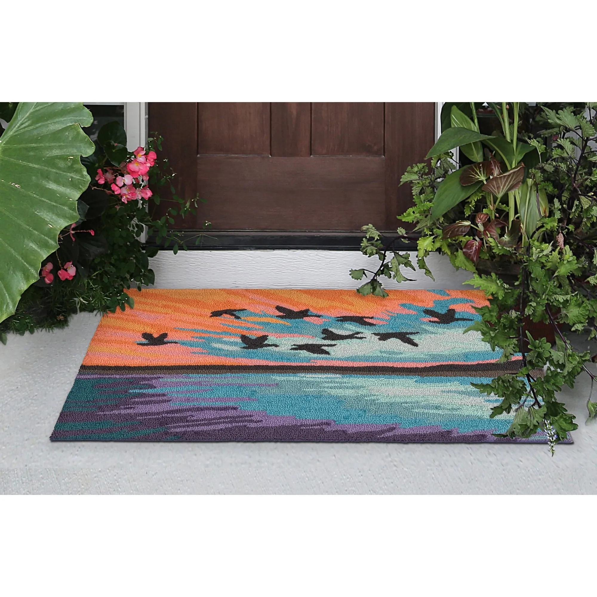Liora Manne Frontporch Flock Indoor/Outdoor Rug
