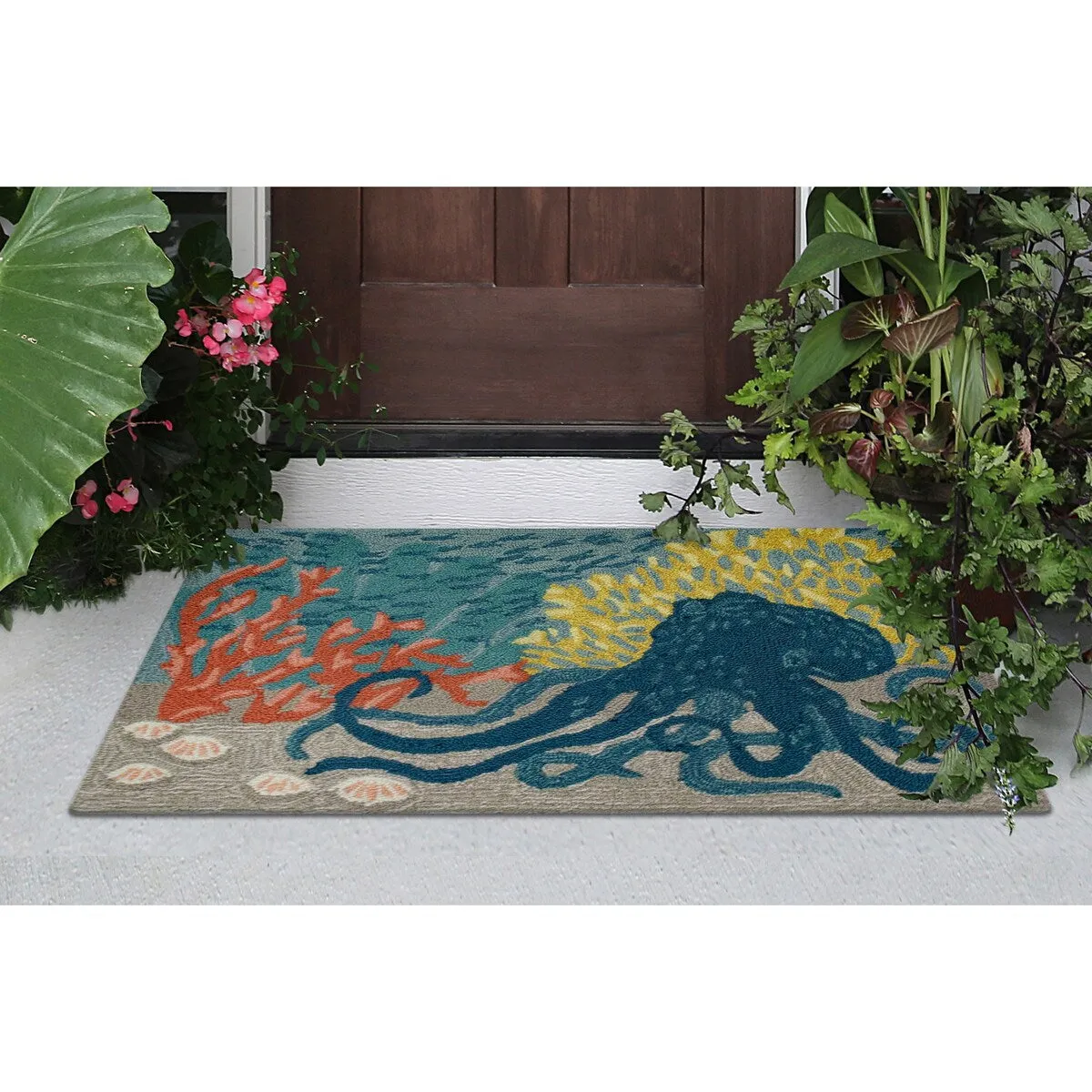 Liora Manne Frontporch Octopus Indoor/Outdoor Rug