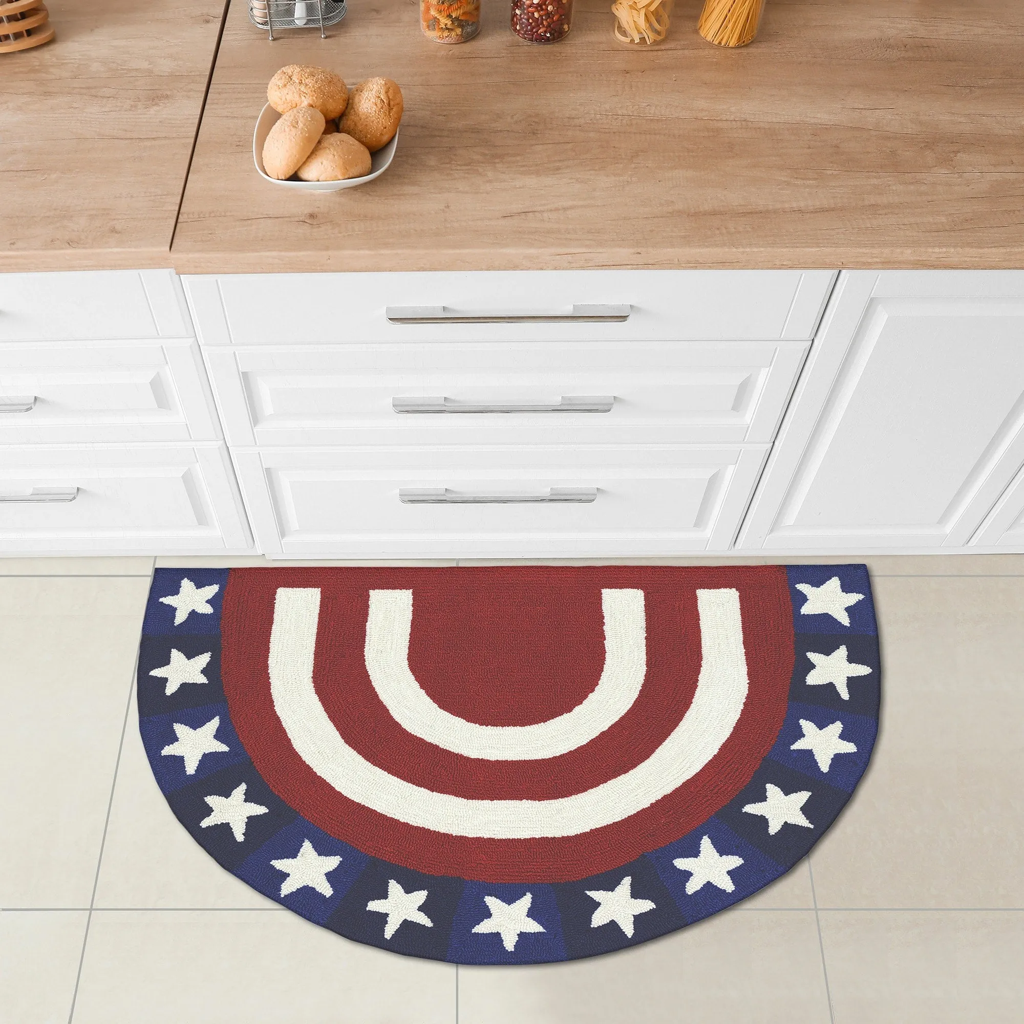 Liora Manne Frontporch Patriotic Pendant Indoor/Outdoor Rug