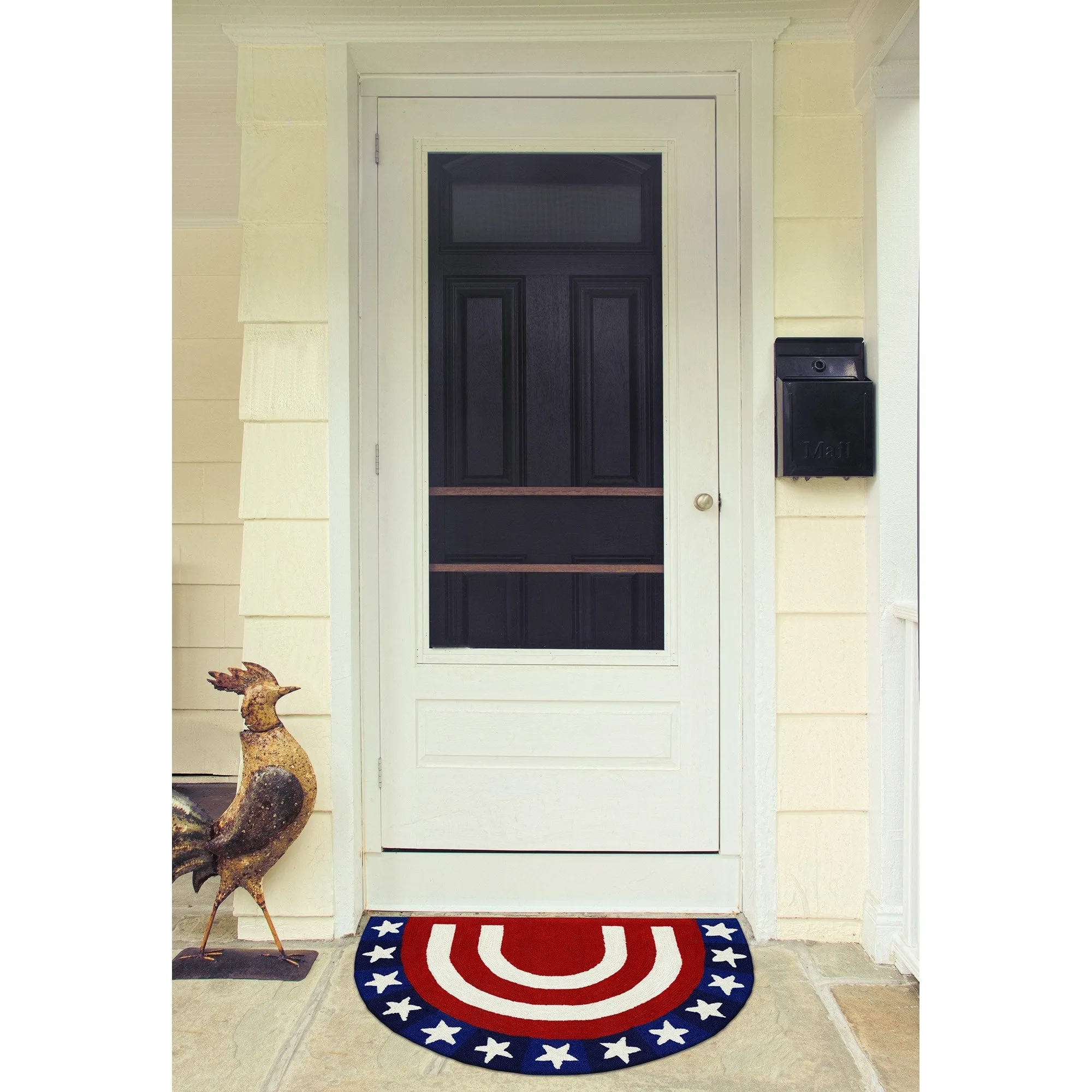 Liora Manne Frontporch Patriotic Pendant Indoor/Outdoor Rug