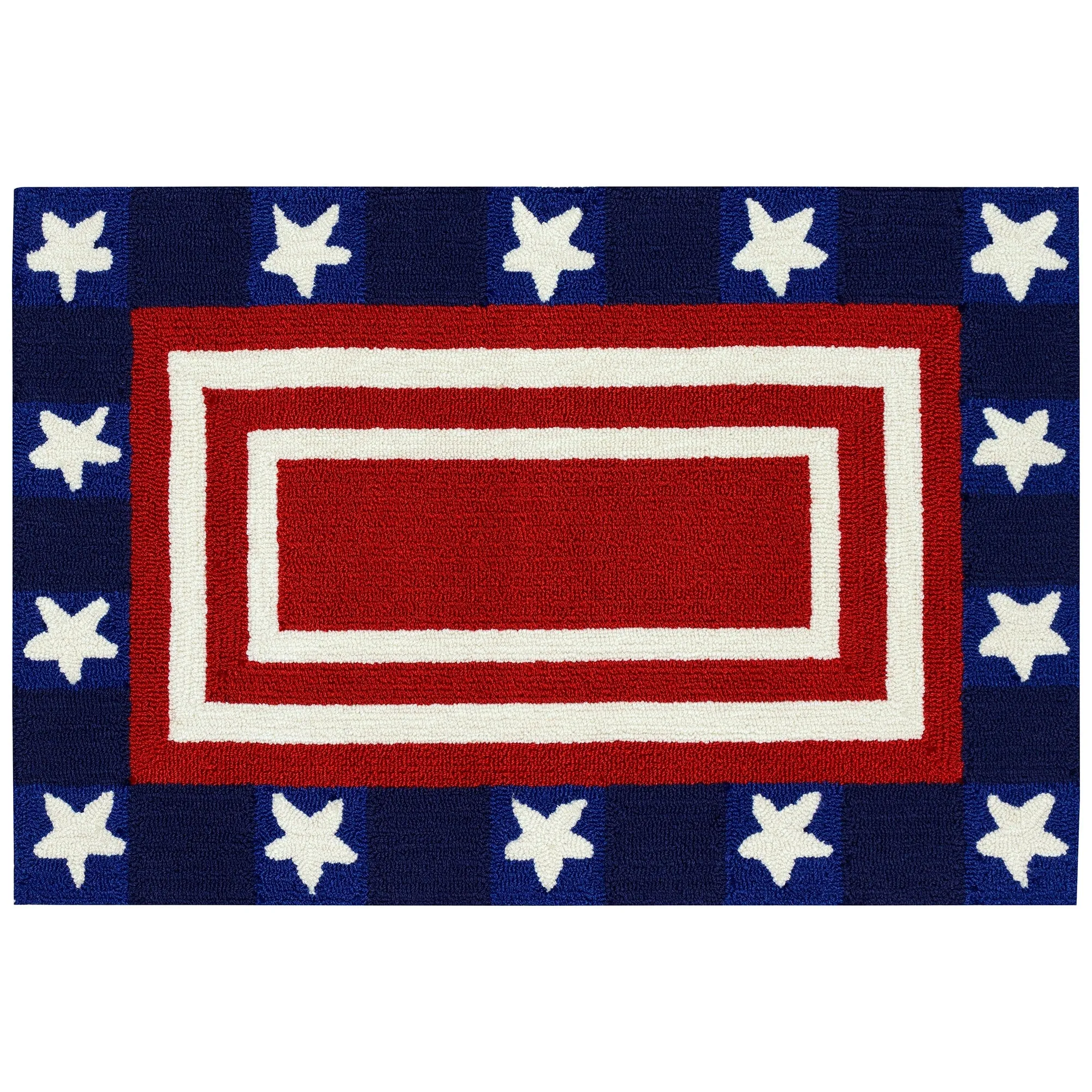 Liora Manne Frontporch Patriotic Pendant Indoor/Outdoor Rug