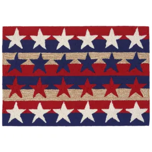Liora Manne Frontporch Stars & Stripes Indoor/Outdoor Rug - 2'6 x 4'