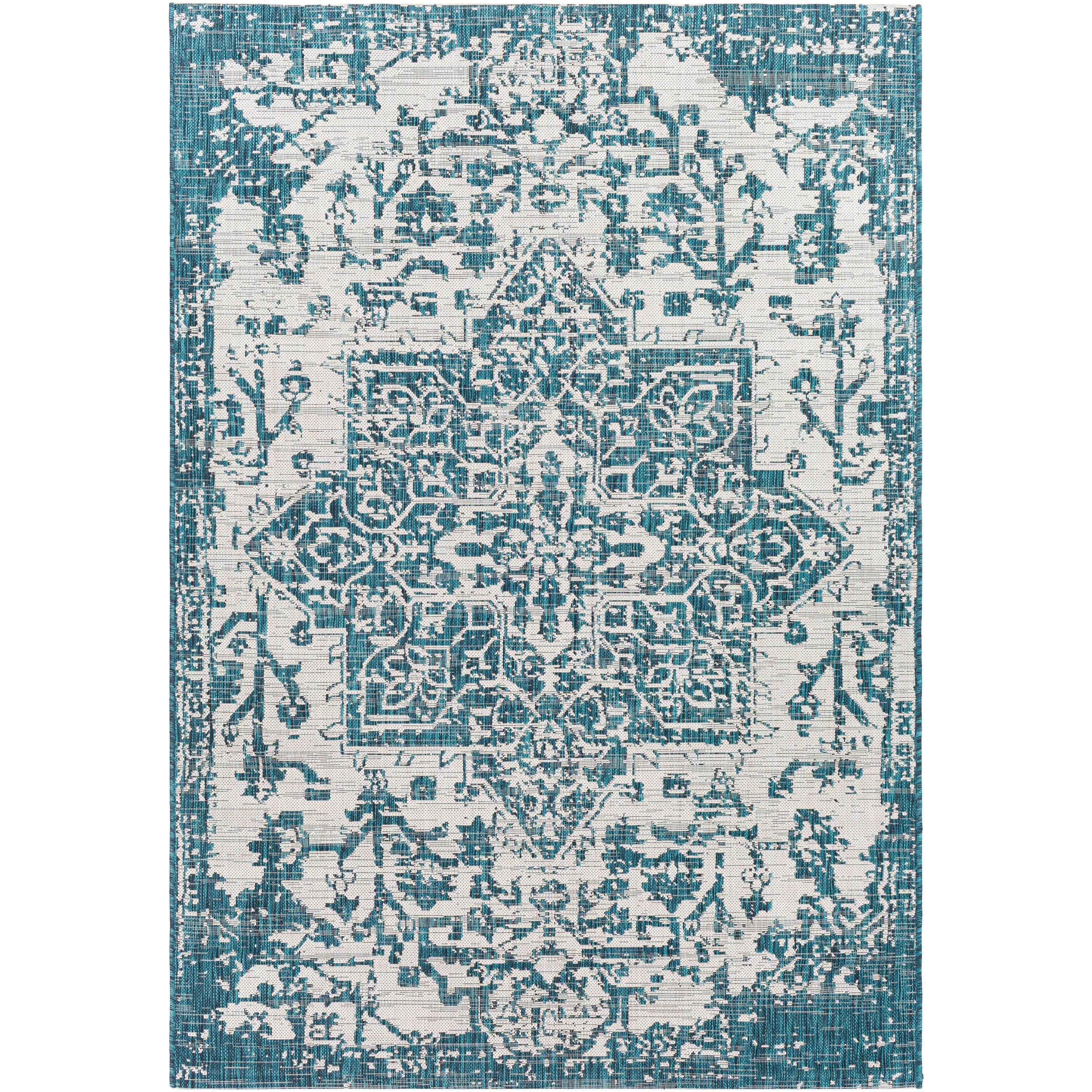 Livabliss Andell Indoor/ Outdoor Vintage Medallion Area Rug