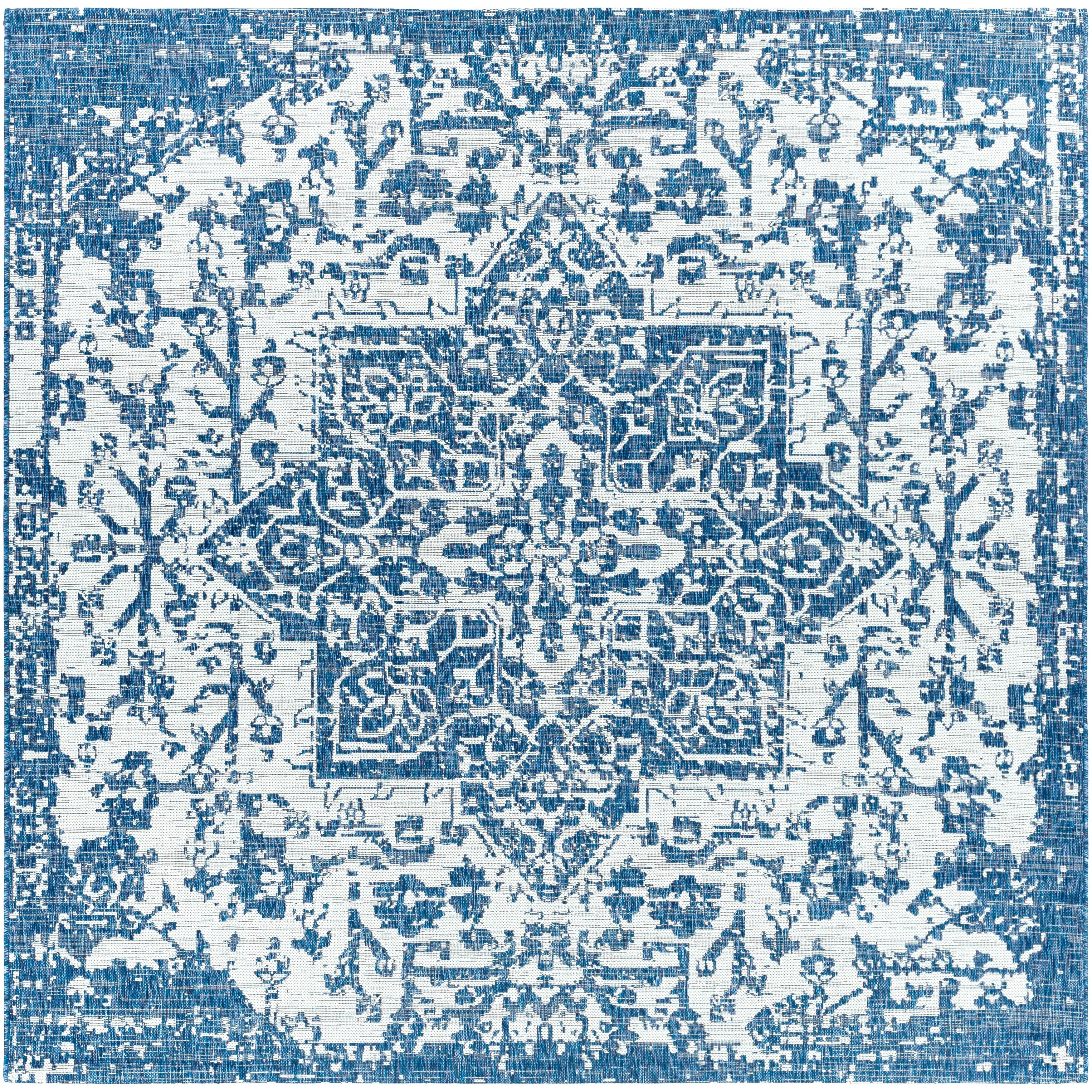 Livabliss Andell Indoor/ Outdoor Vintage Medallion Area Rug