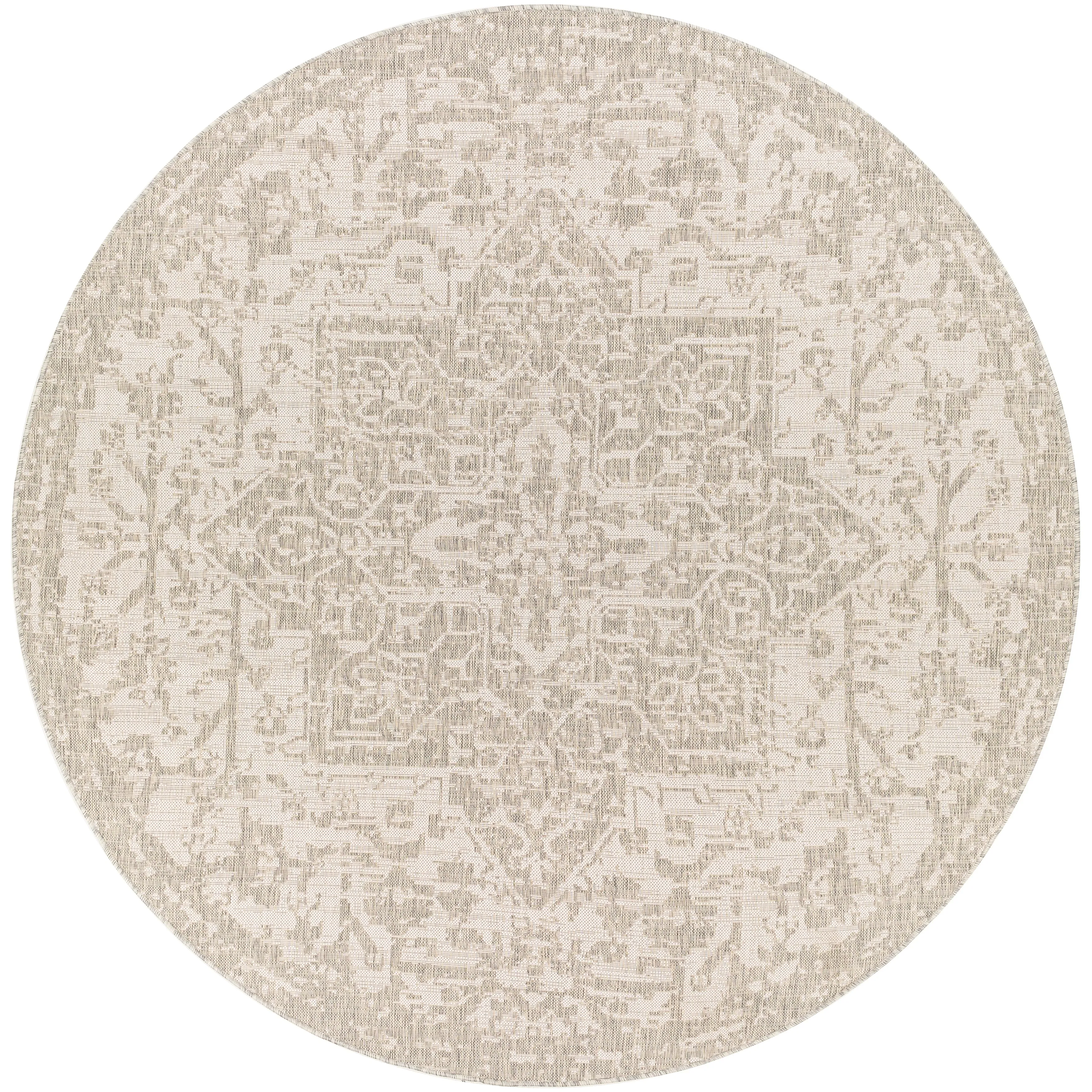 Livabliss Andell Indoor/ Outdoor Vintage Medallion Area Rug