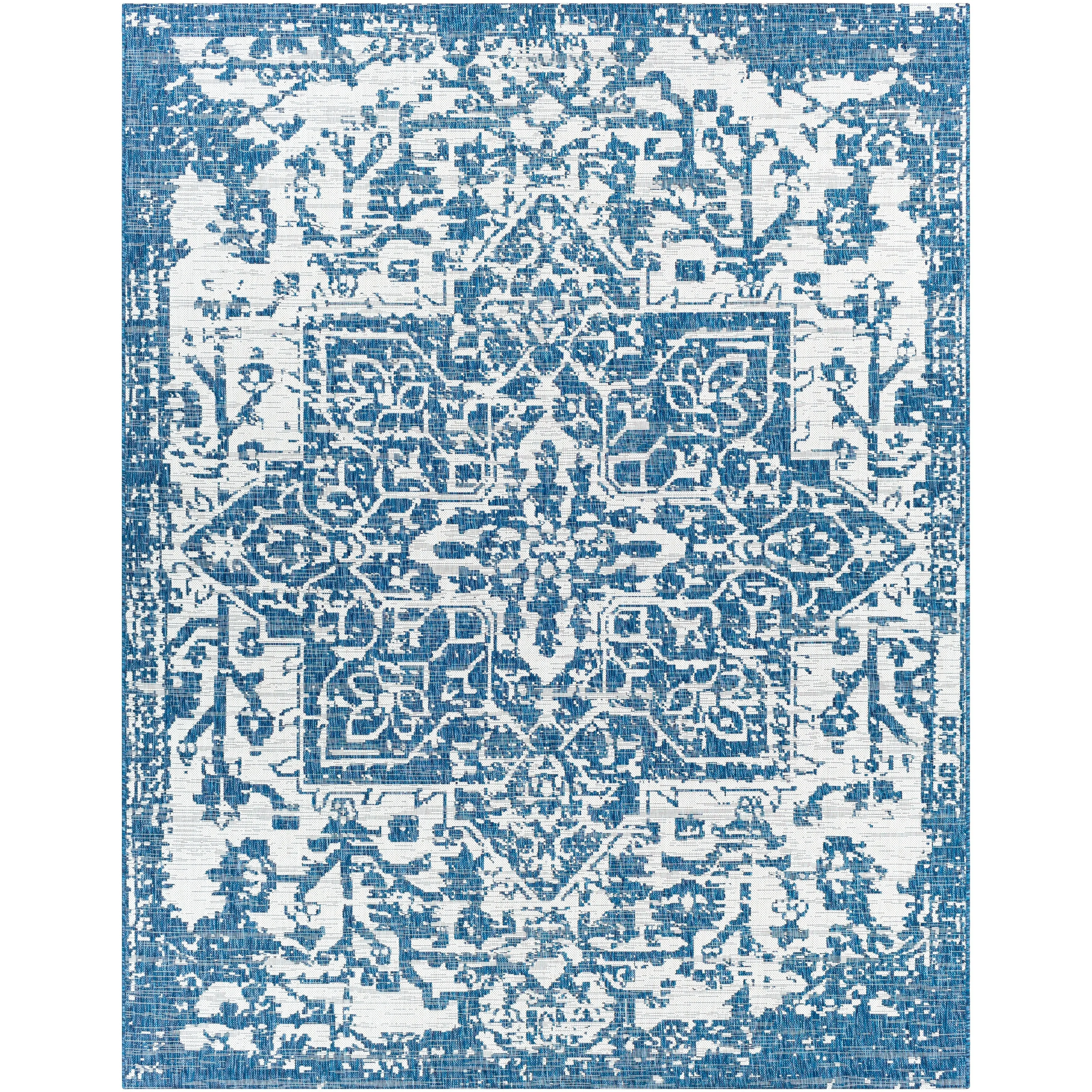 Livabliss Andell Indoor/ Outdoor Vintage Medallion Area Rug