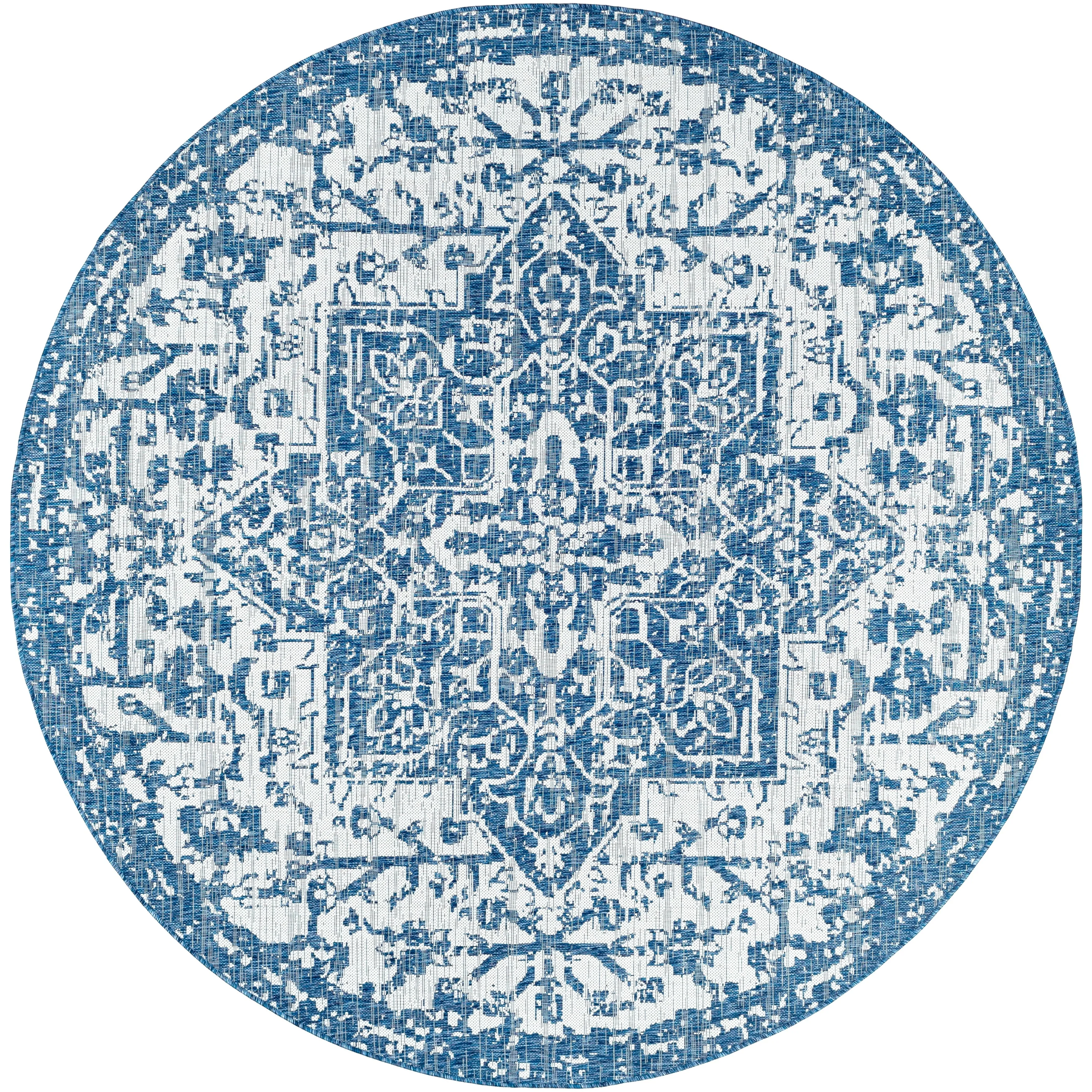 Livabliss Andell Indoor/ Outdoor Vintage Medallion Area Rug