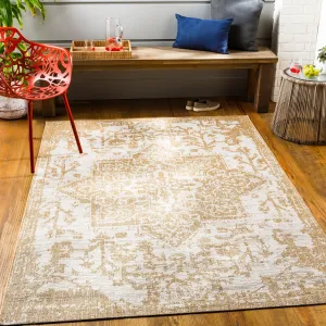 Livabliss Andell Indoor/ Outdoor Vintage Medallion Area Rug