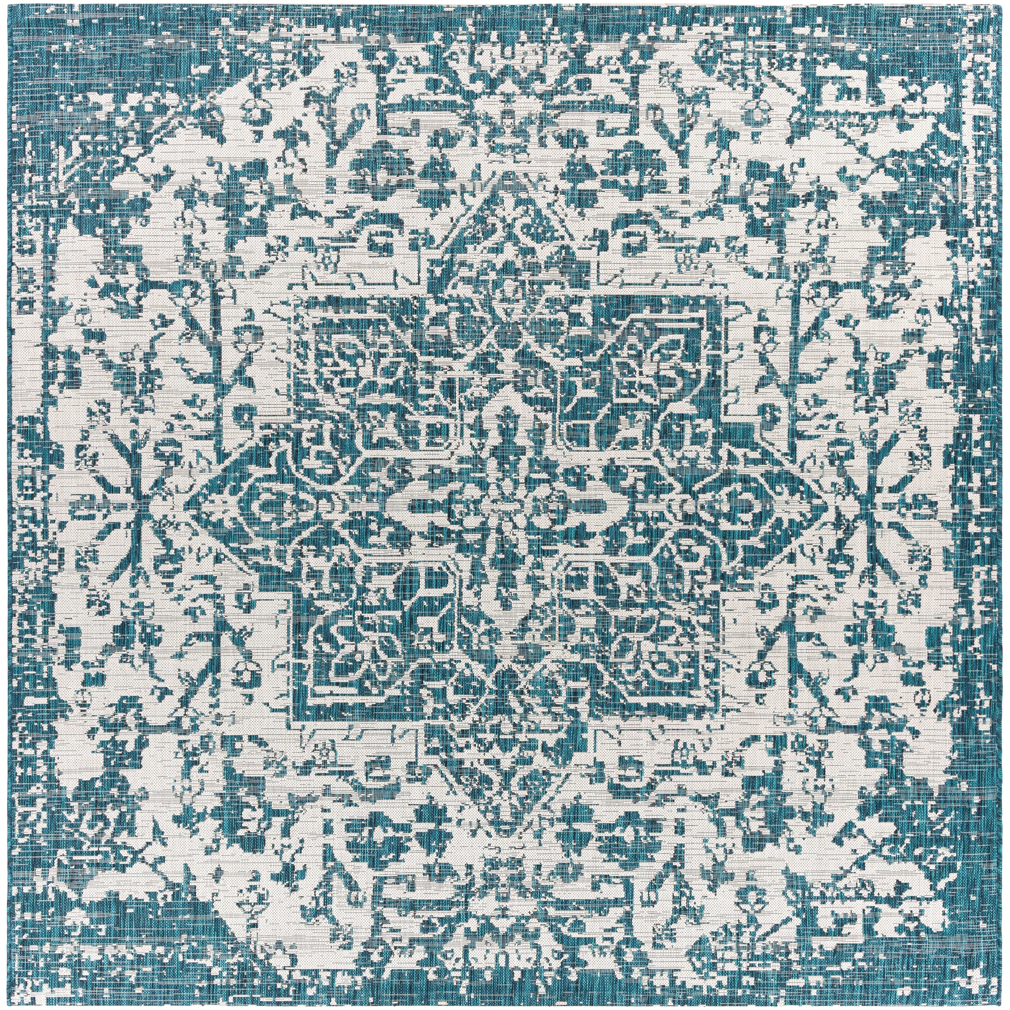 Livabliss Andell Indoor/ Outdoor Vintage Medallion Area Rug