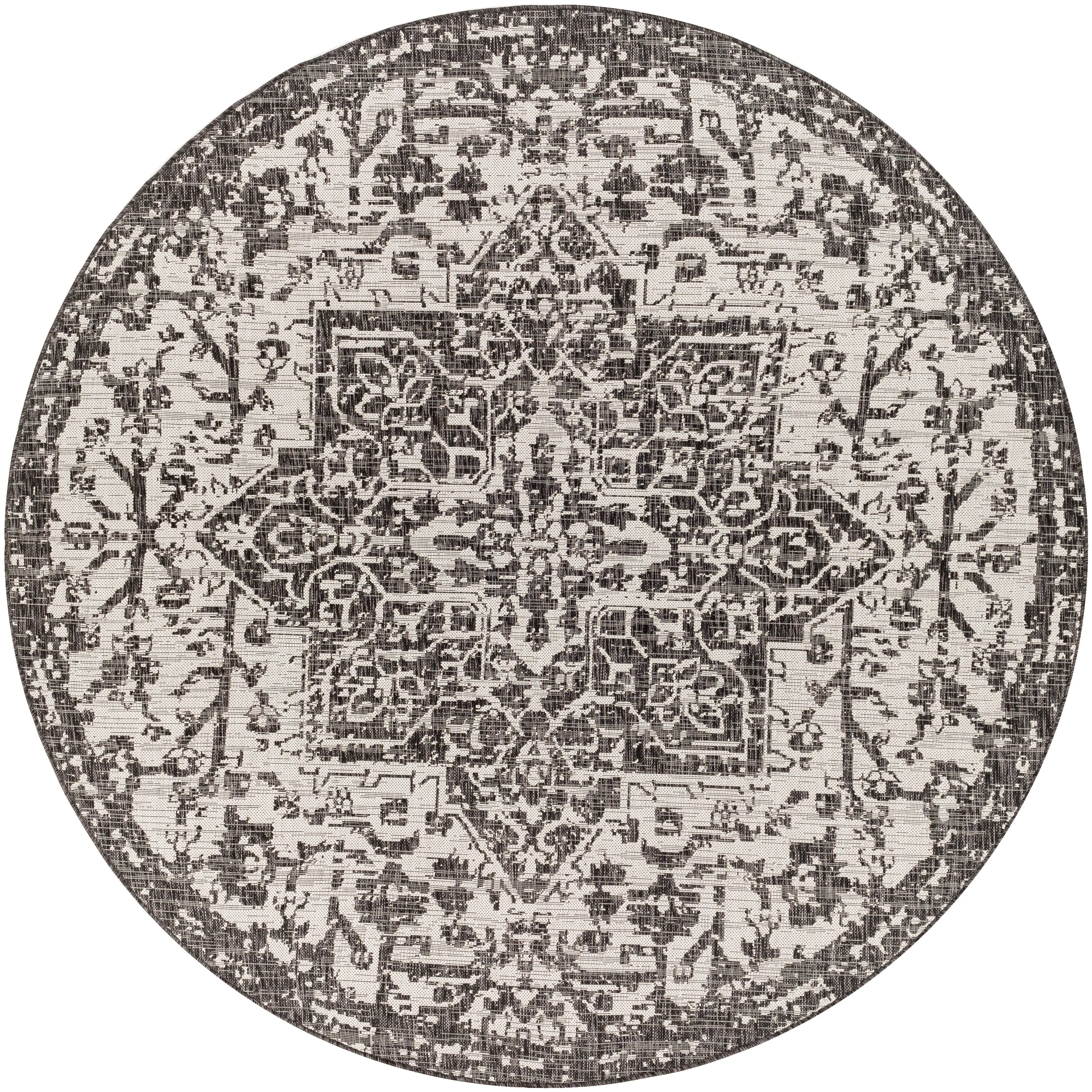 Livabliss Andell Indoor/ Outdoor Vintage Medallion Area Rug