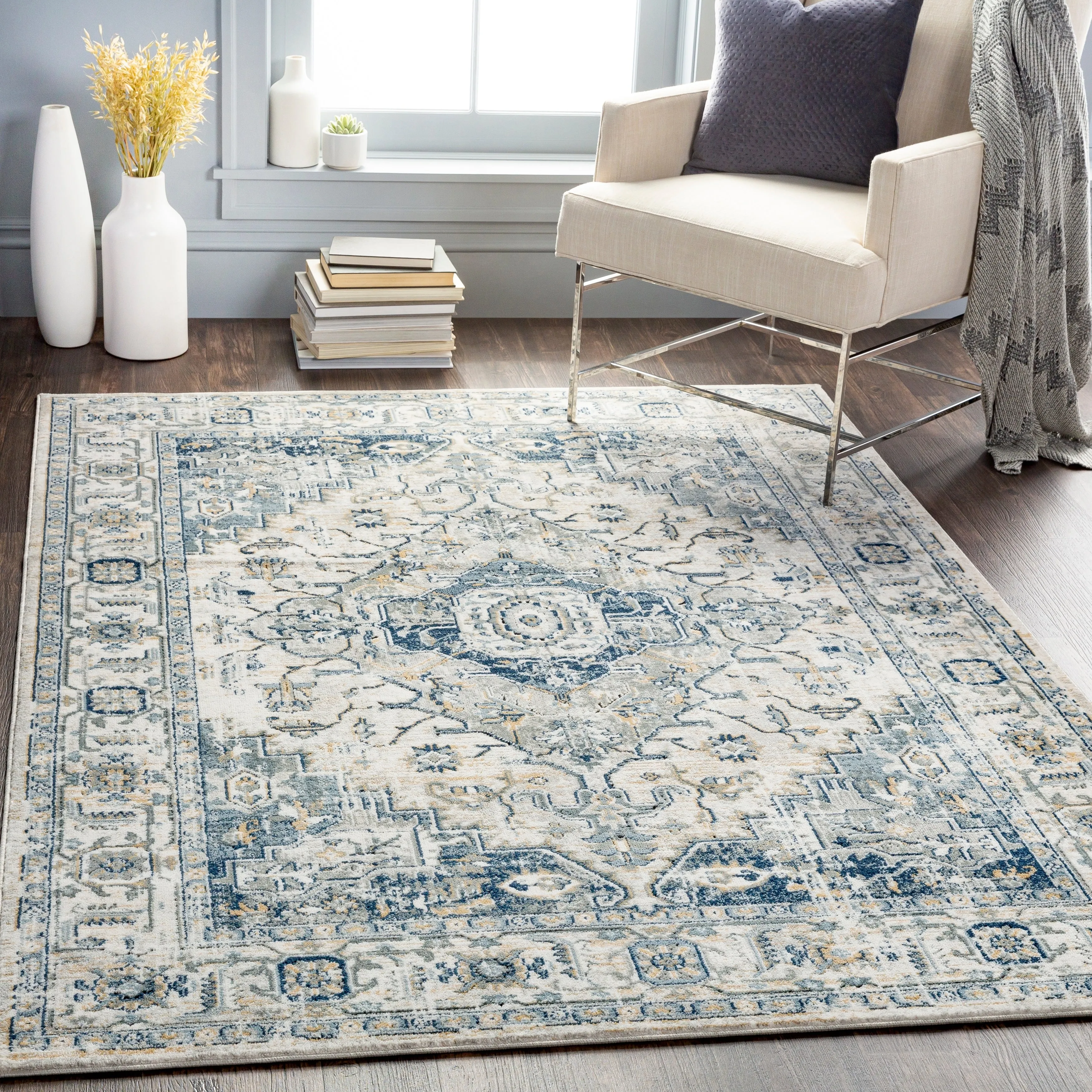 Livabliss Annuska Persian Medallion Area Rug