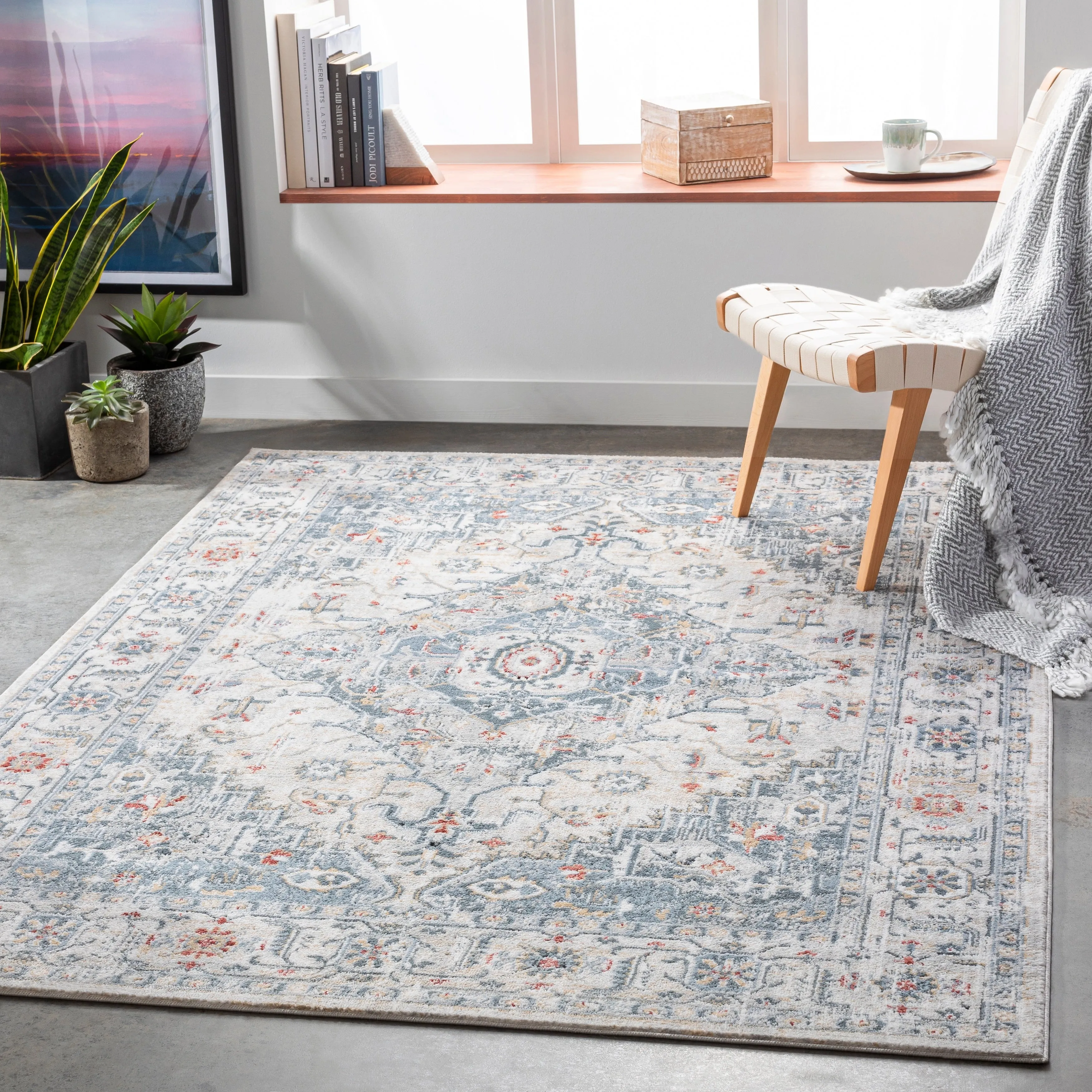 Livabliss Annuska Persian Medallion Area Rug