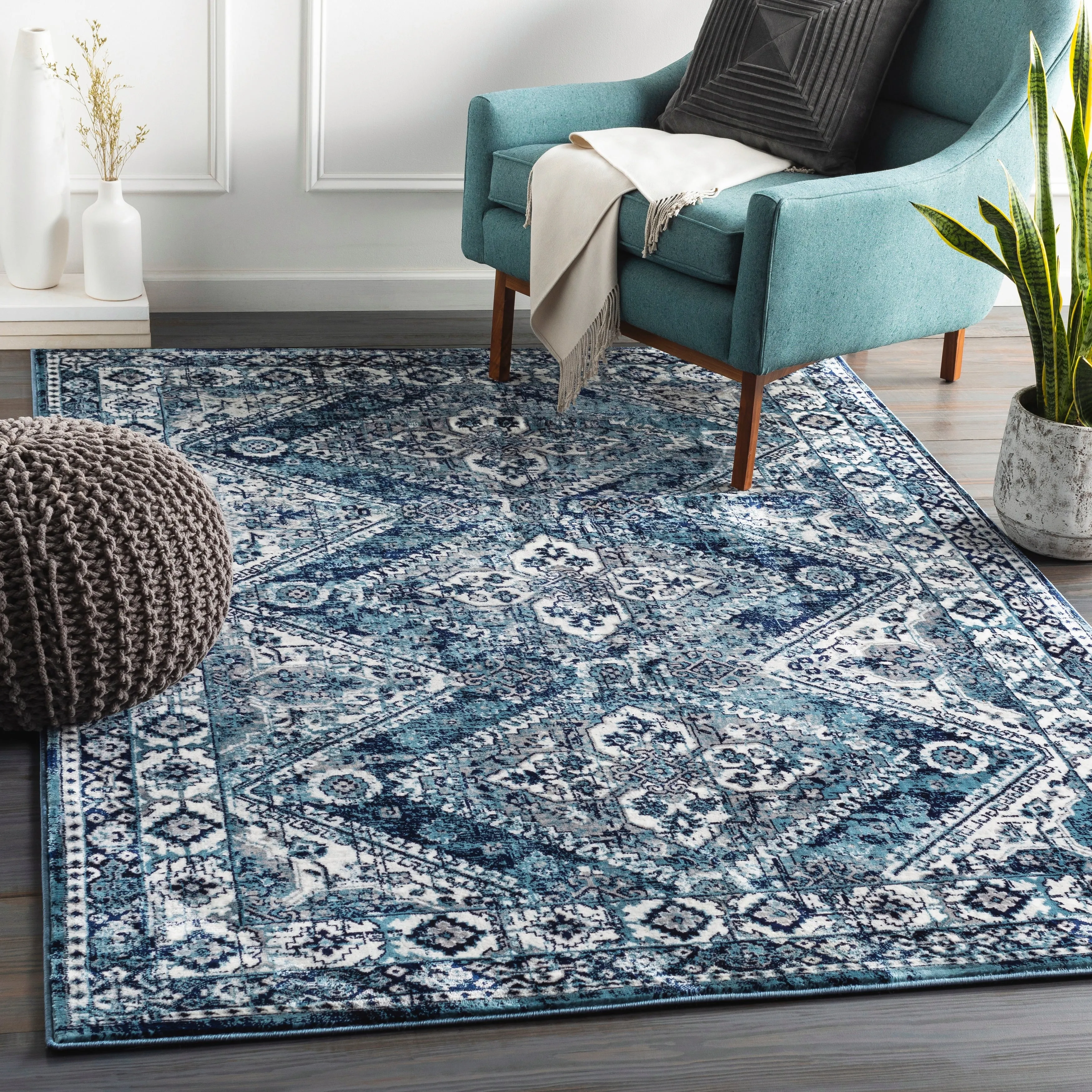 Livabliss Arundell Bohemian Medallion Area Rug