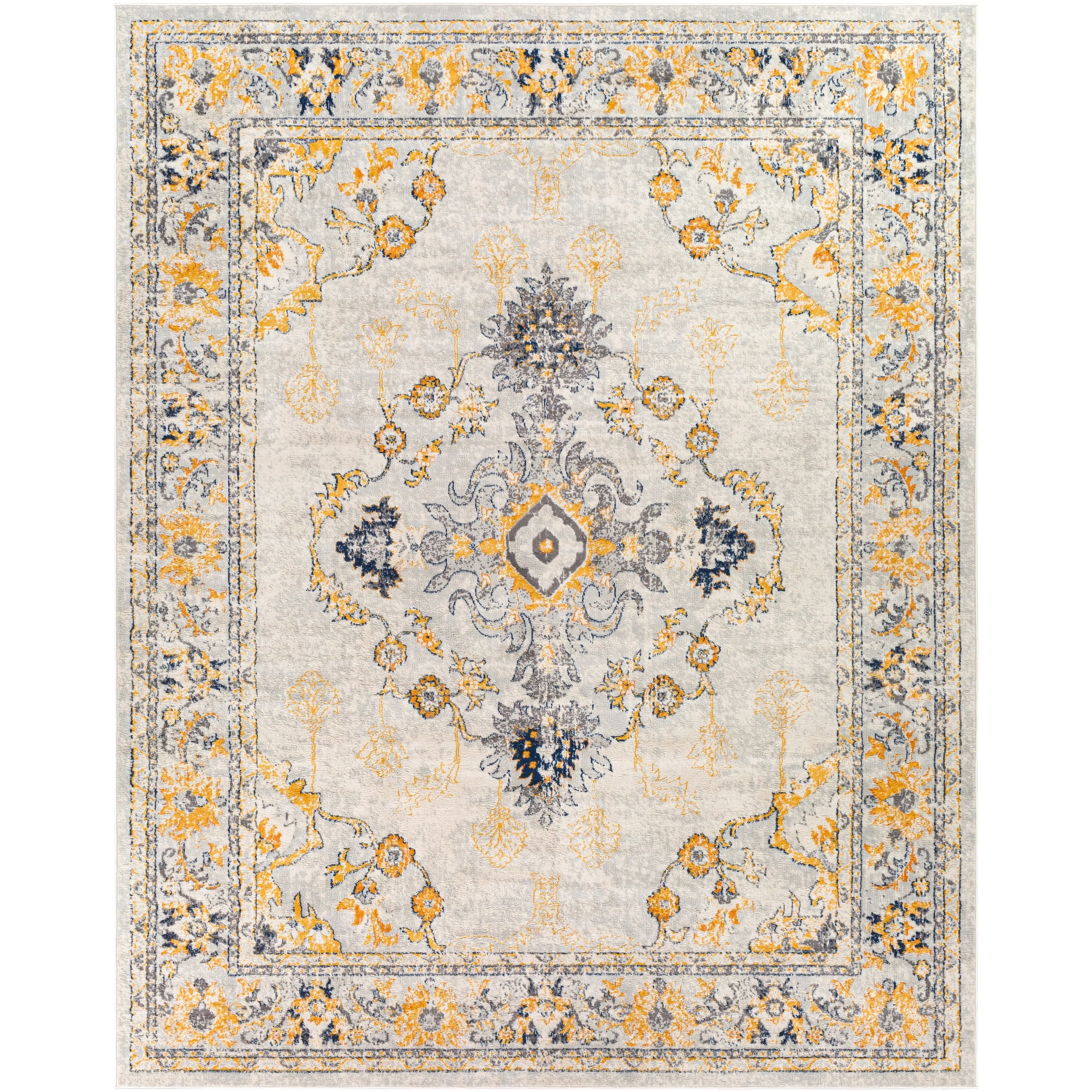 Livabliss Bellflower Distressed Oriental Area Rug