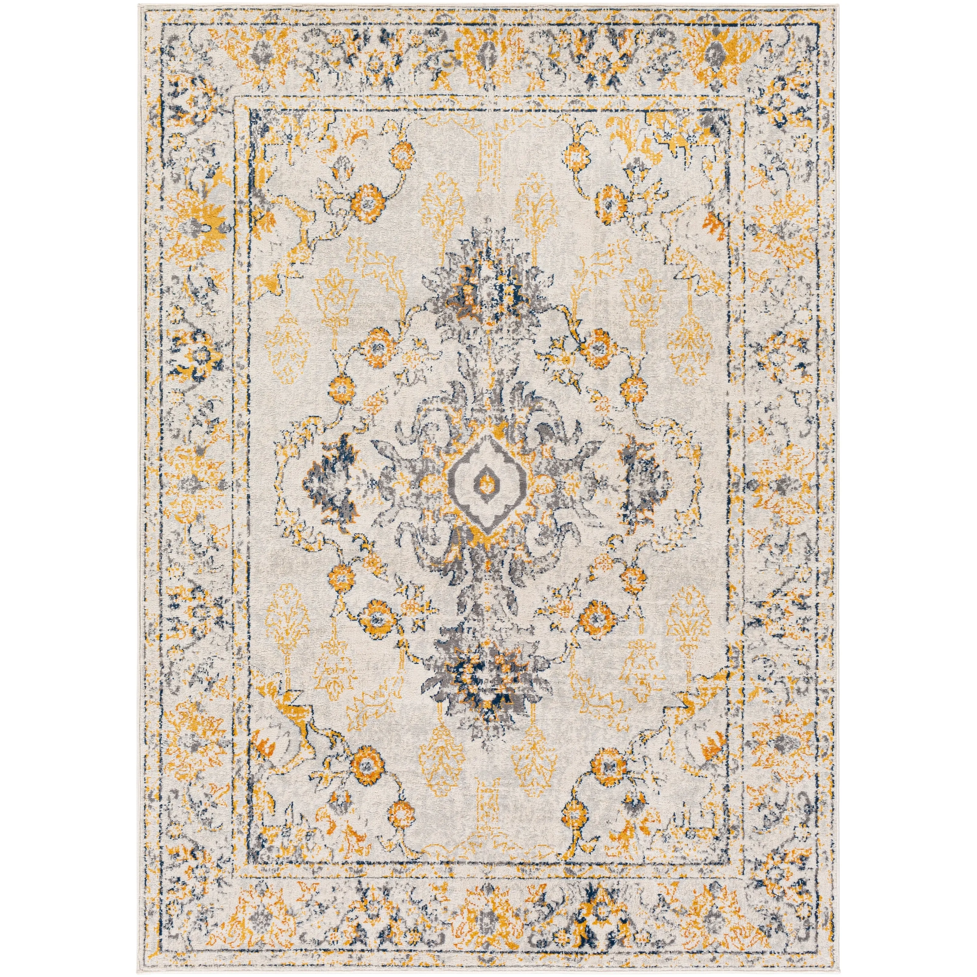 Livabliss Bellflower Distressed Oriental Area Rug