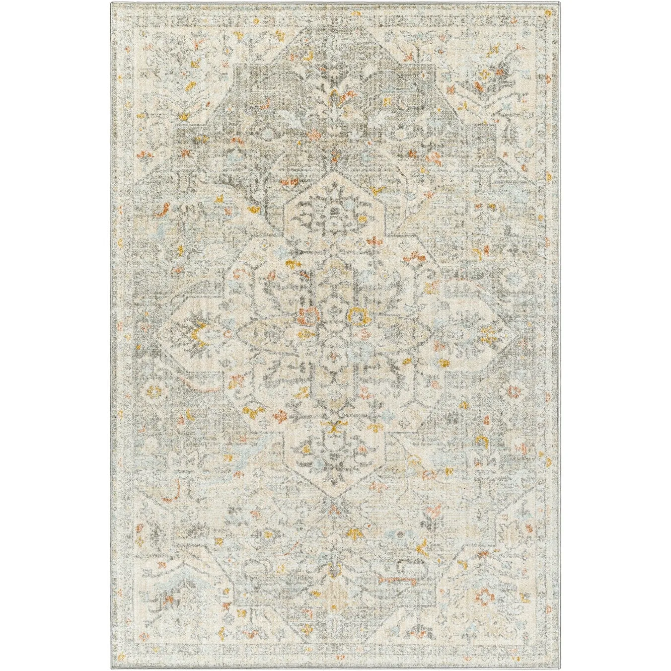 Livabliss Bitlis Faded Classic Medallion Area Rug
