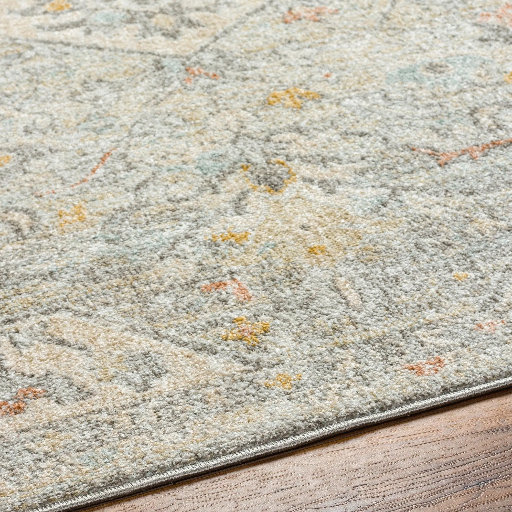 Livabliss Bitlis Faded Classic Medallion Area Rug