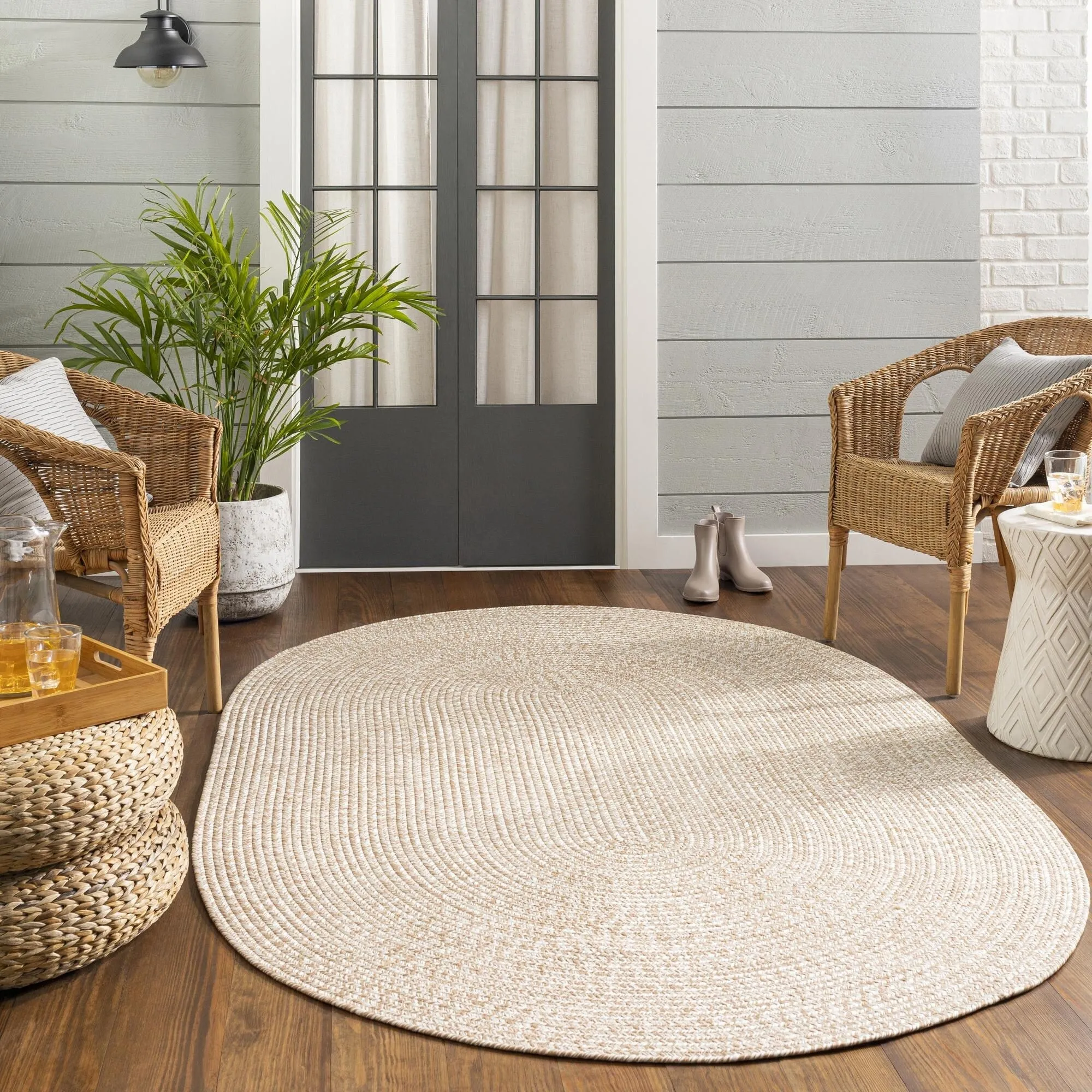 Livabliss Chesapeake Bay Country Stripe Outdoor Area Rug