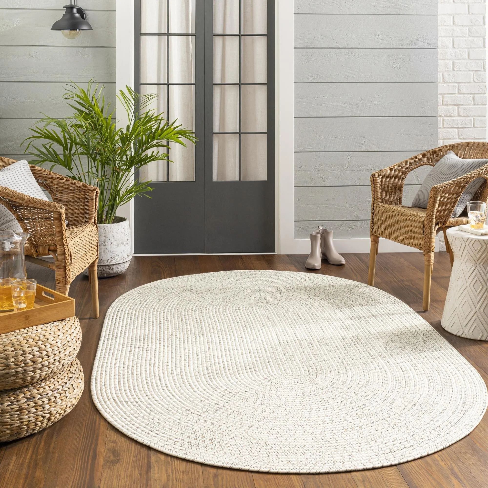 Livabliss Chesapeake Bay Country Stripe Outdoor Area Rug