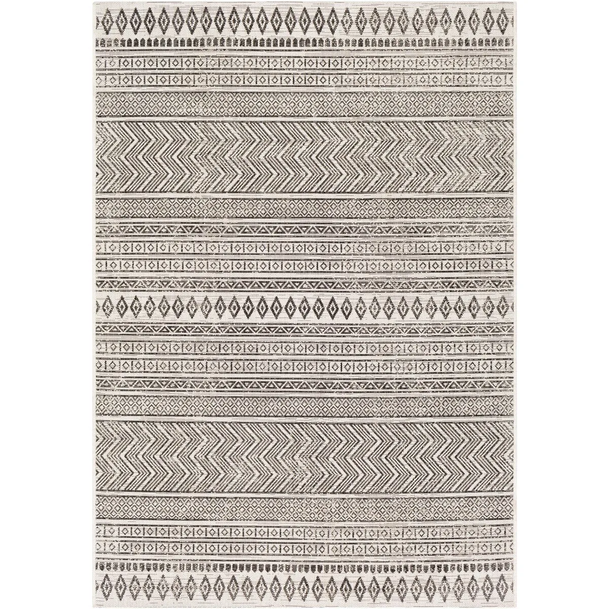 Livabliss Cintia Indoor/ Outdoor Bohemian Stripe Area Rug