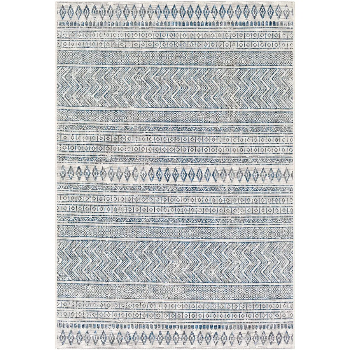 Livabliss Cintia Indoor/ Outdoor Bohemian Stripe Area Rug