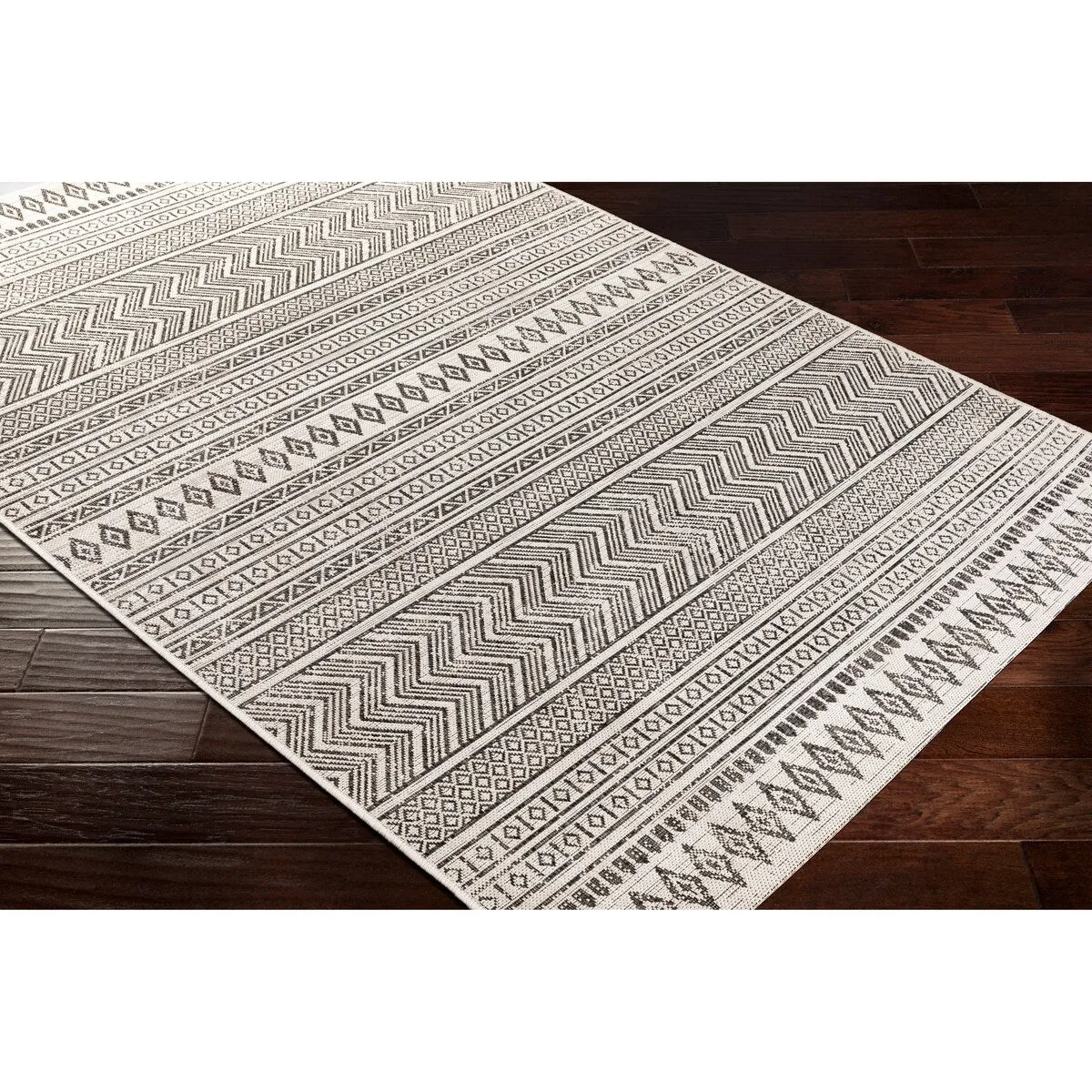 Livabliss Cintia Indoor/ Outdoor Bohemian Stripe Area Rug