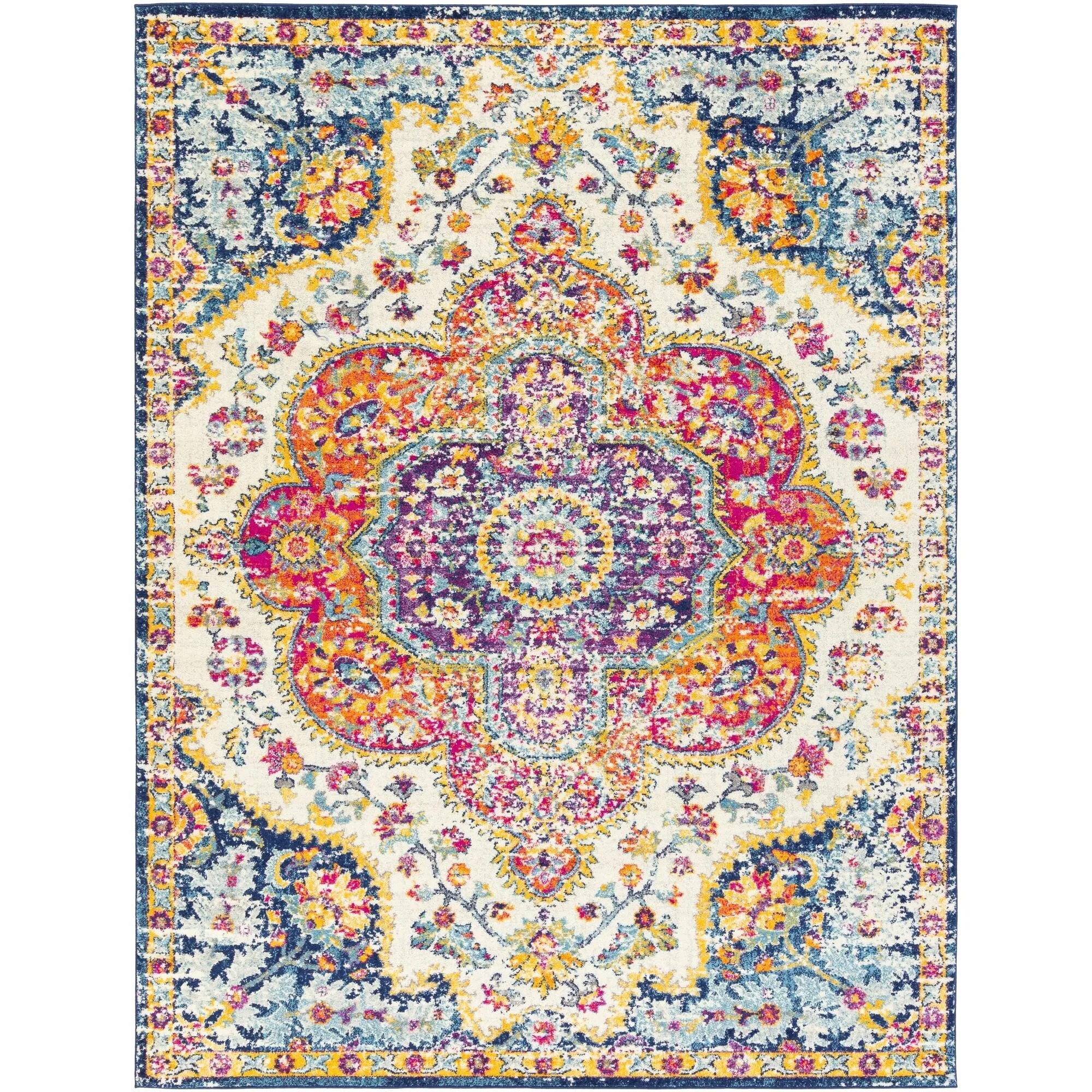 Livabliss Elaziz Updated Traditional Medallion Area Rug