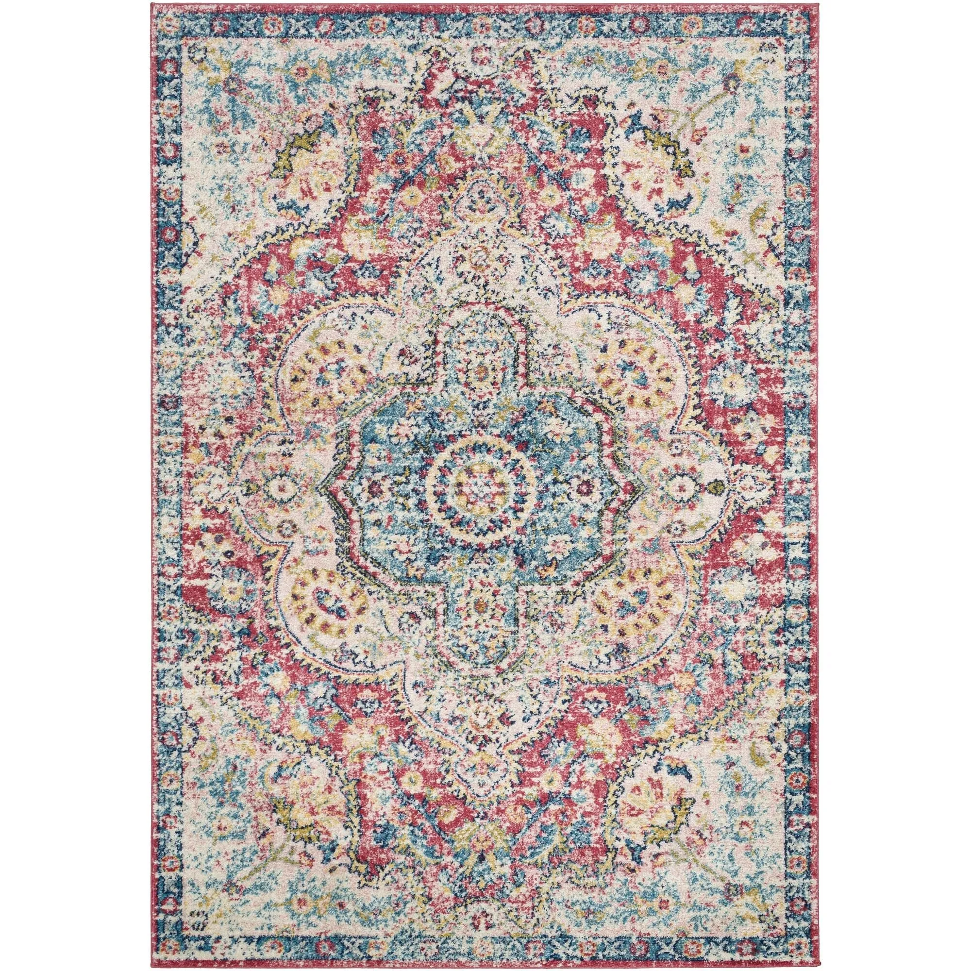 Livabliss Elaziz Updated Traditional Medallion Area Rug
