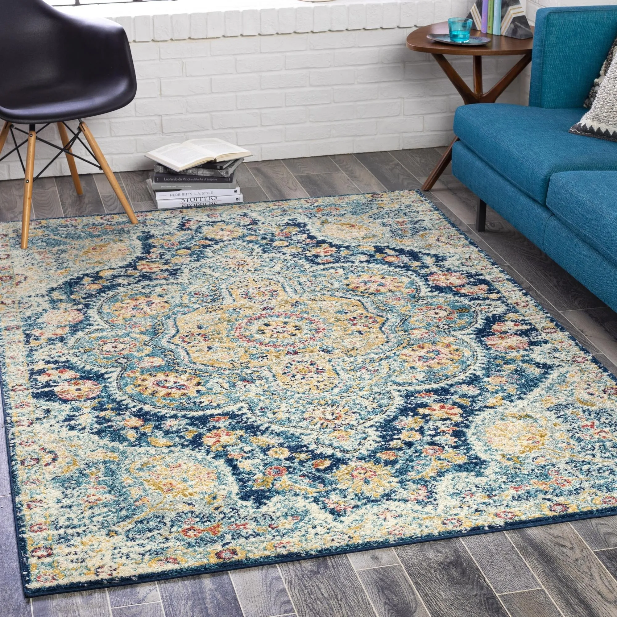 Livabliss Elaziz Updated Traditional Medallion Area Rug