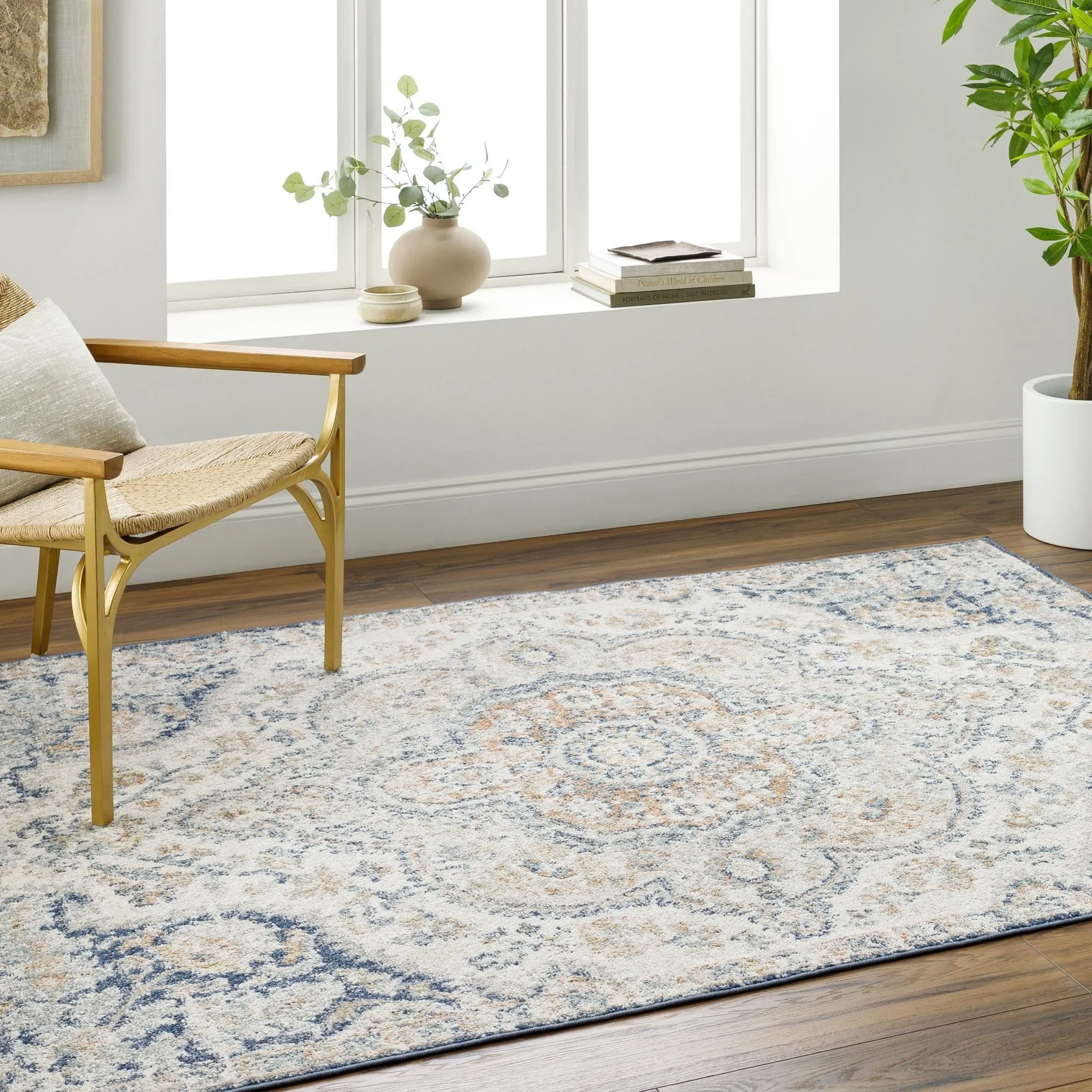Livabliss Elaziz Updated Traditional Medallion Area Rug
