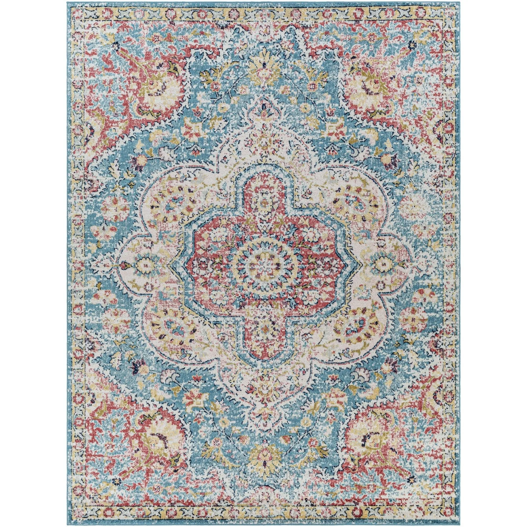 Livabliss Elaziz Updated Traditional Medallion Area Rug